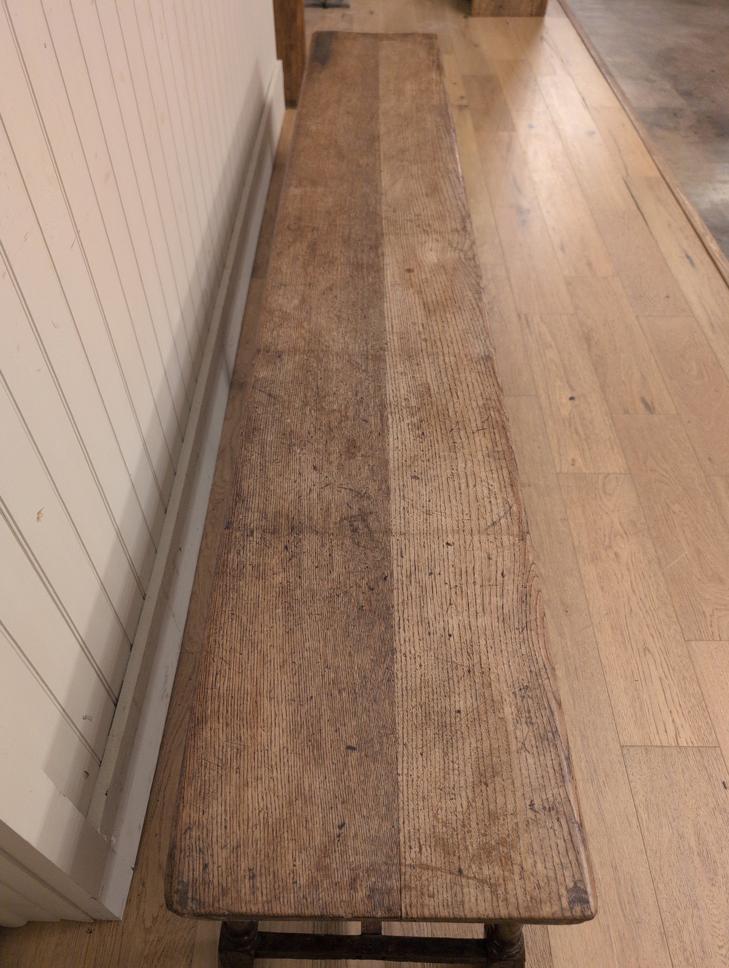 19th C. English Oak Bench A