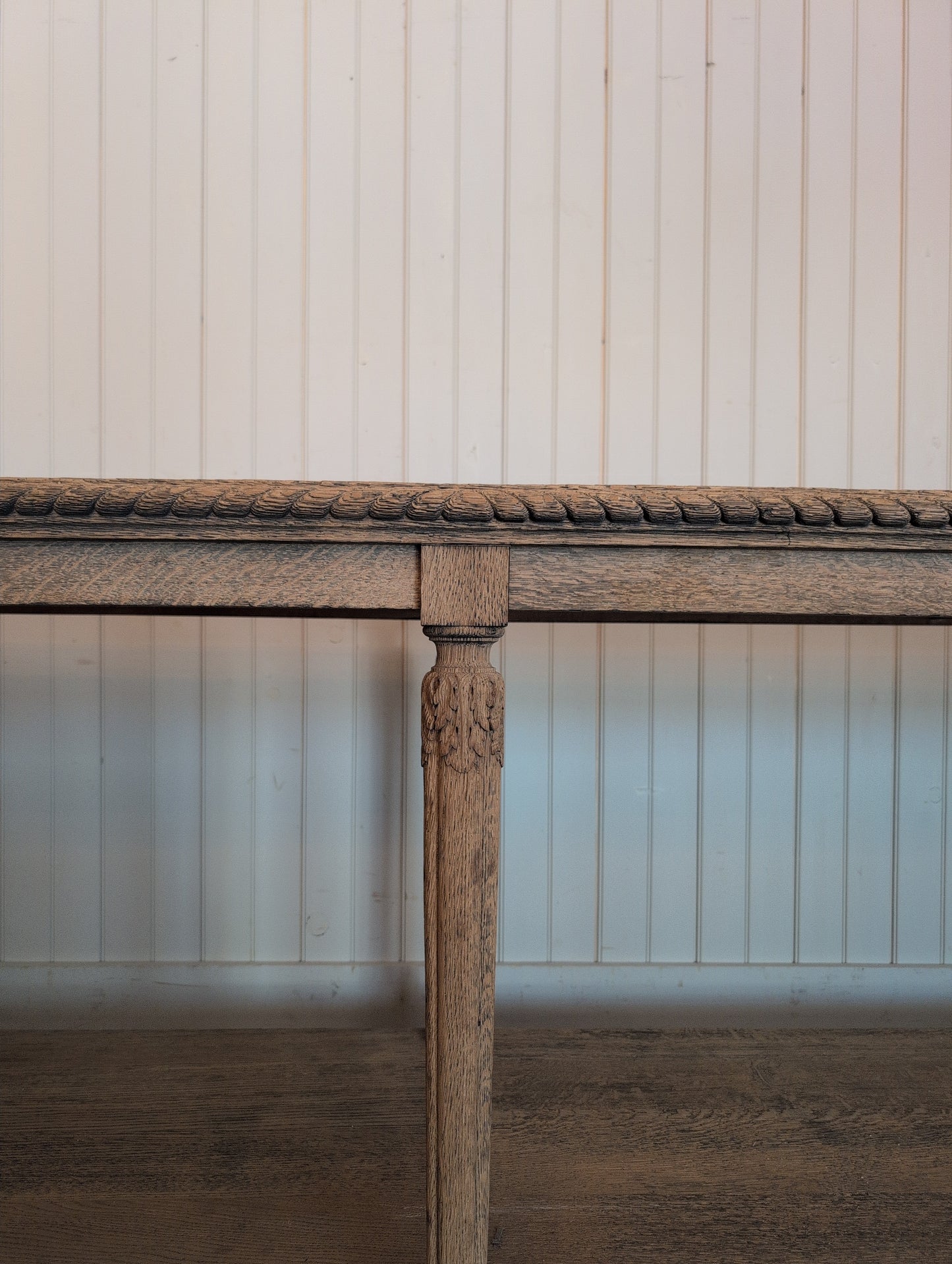 Scrubbed Oak Belgian Drapers Table 1