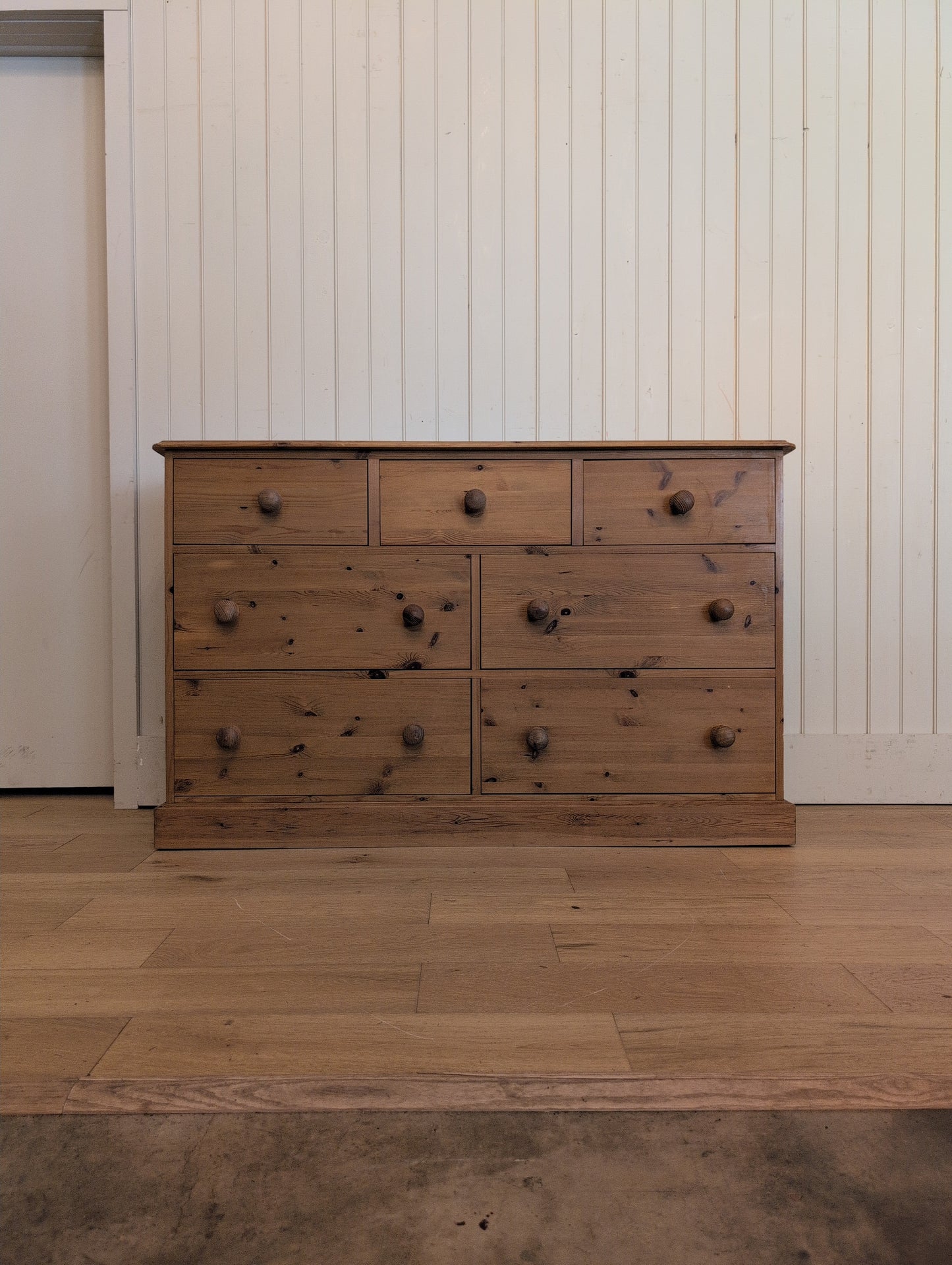 Vintage Pine Bank of Drawers
