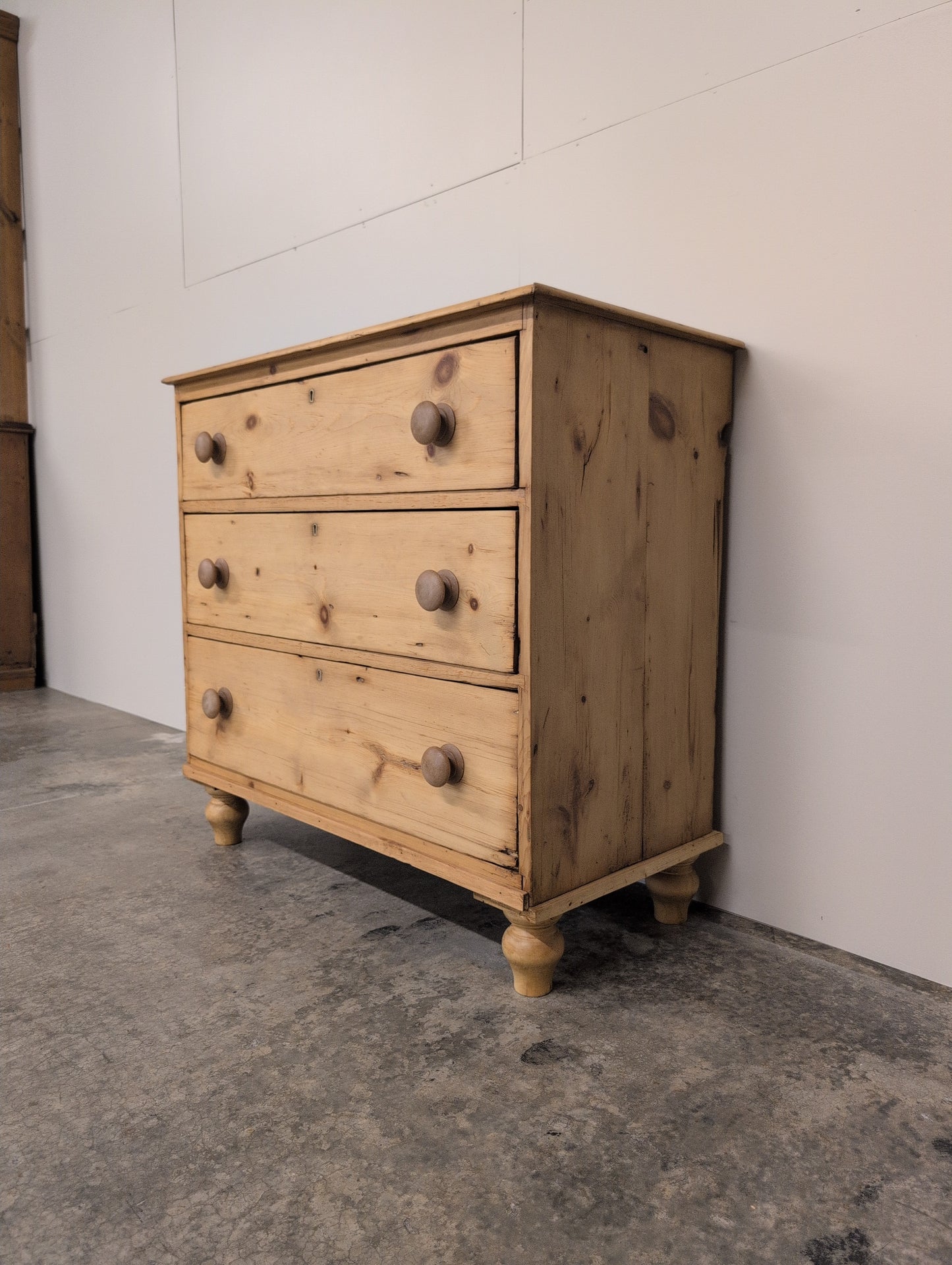 Nutty Brown English Pine Chest