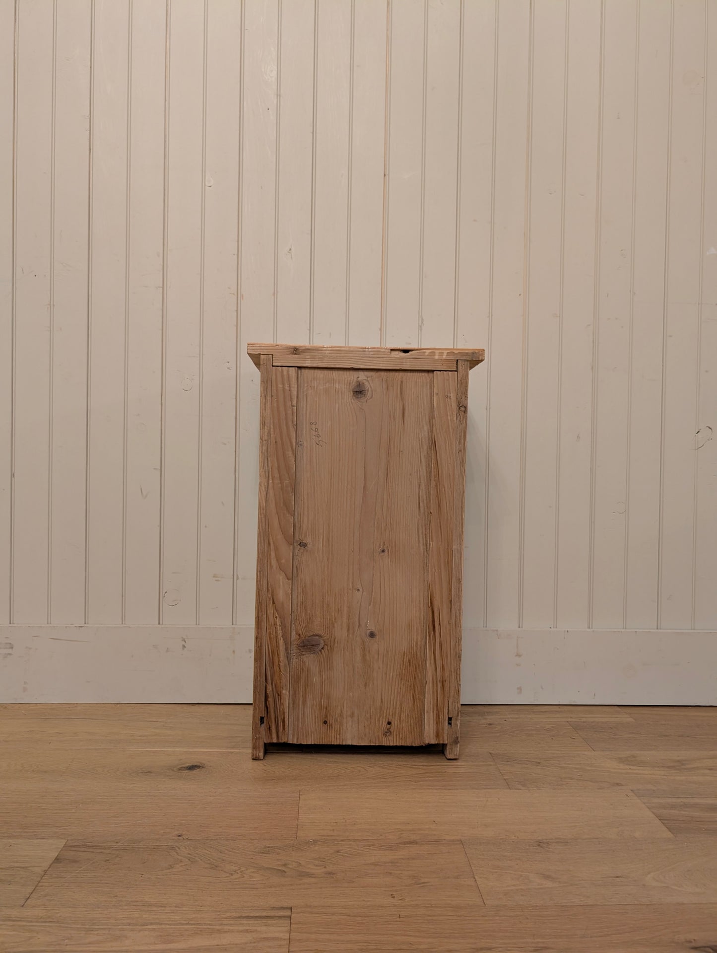 Stripped Pine Bedside Cupboard
