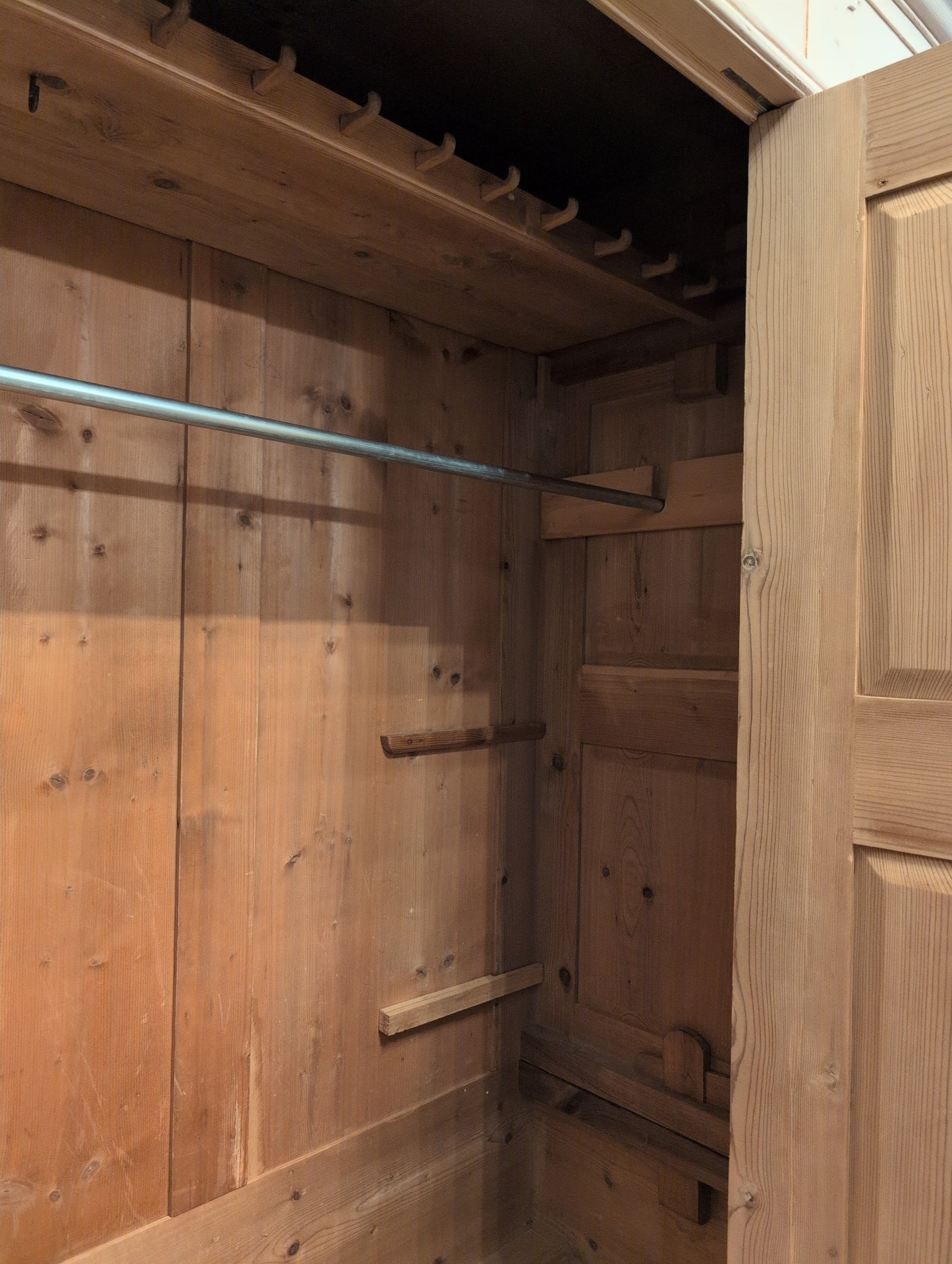 Grand Stripped Pine German Wardrobe