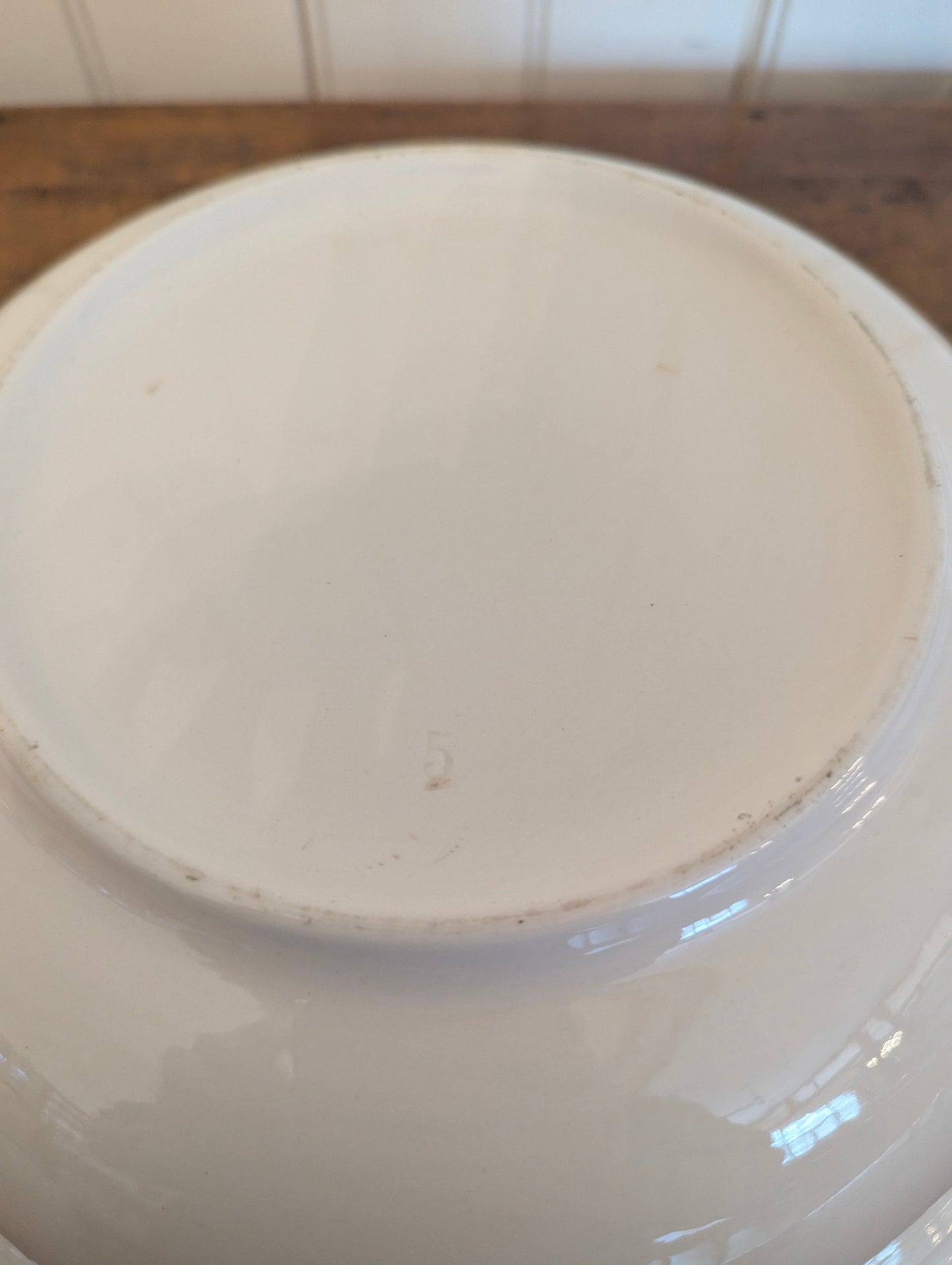 Set of 3 Scalloped Boch Ironstone Bowls