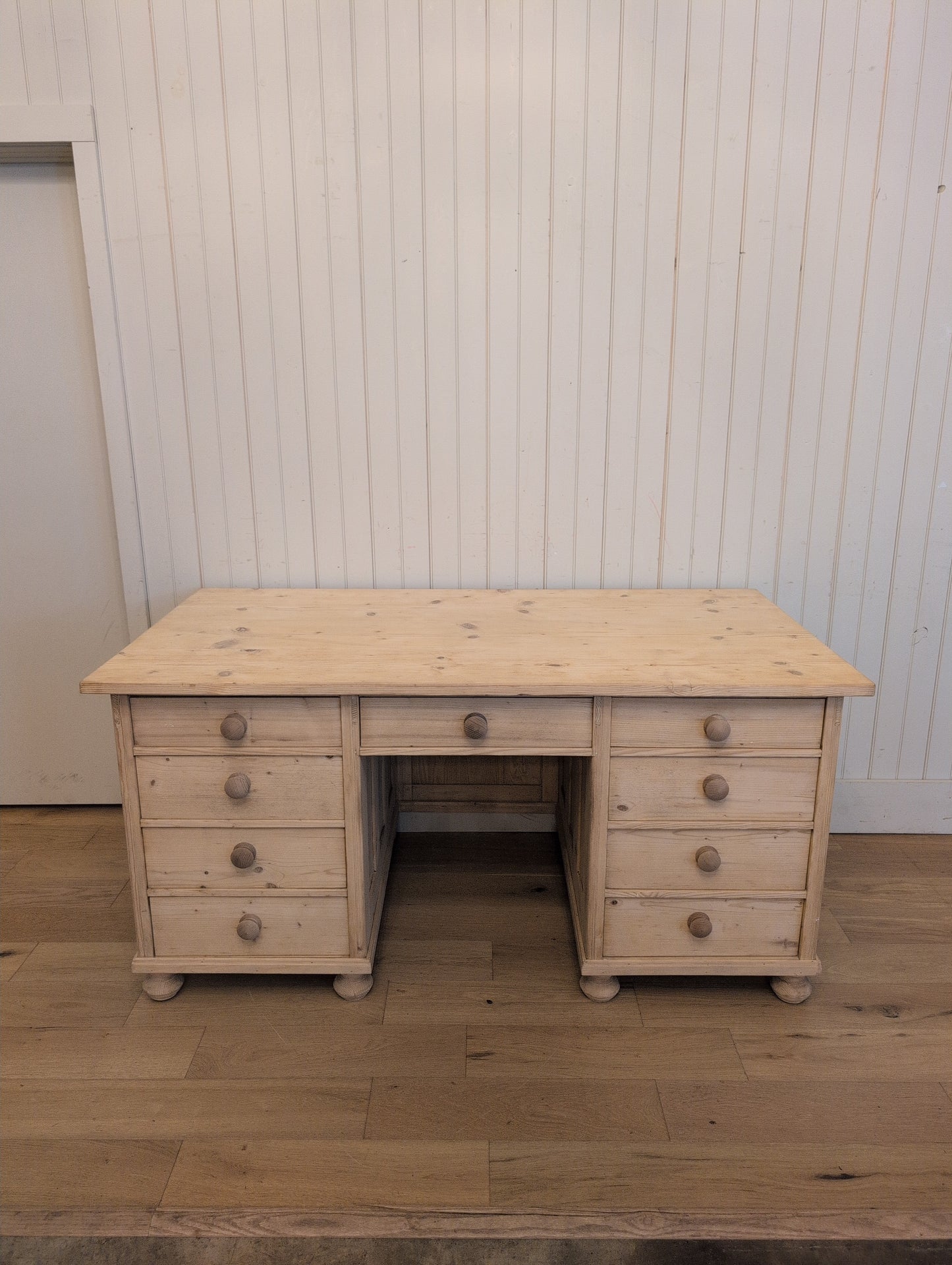 Stripped Pine Partners Desk