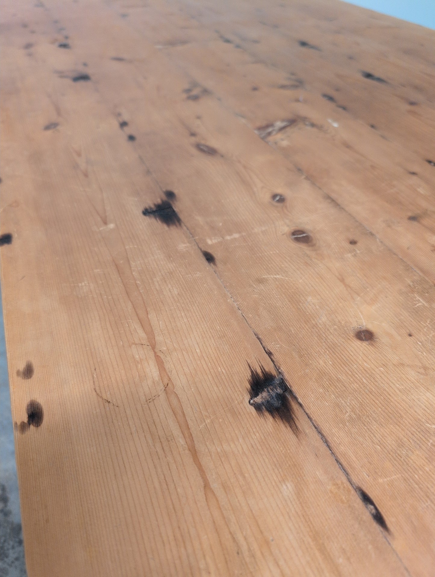 7ft Plank Top Pine Table