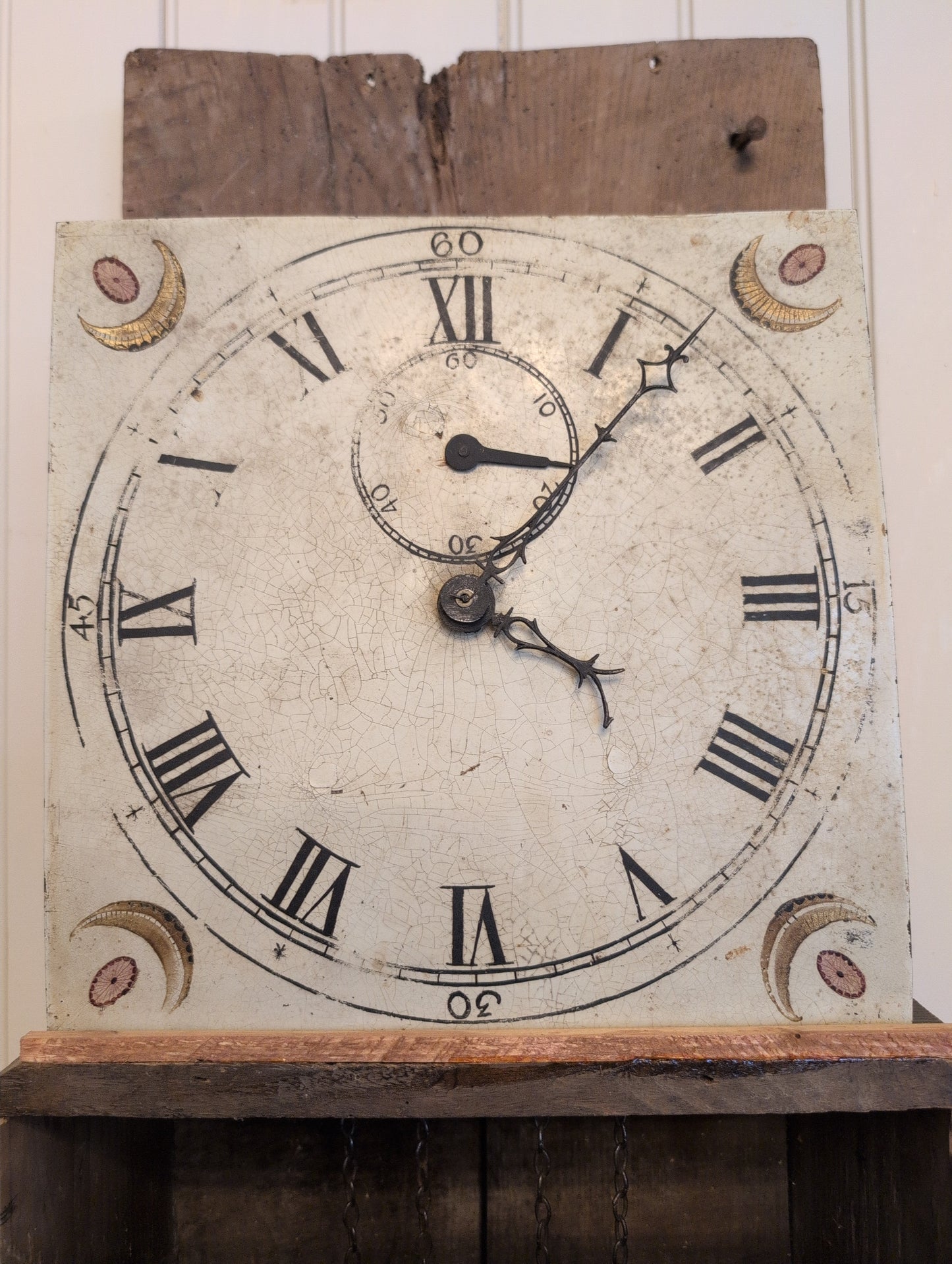 French Pine Longcase Clock