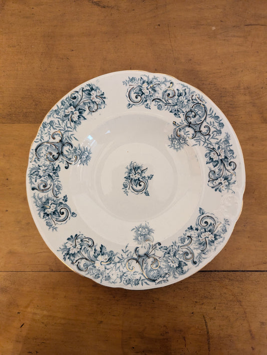KT&K Teal Pattern Ironstone Plate