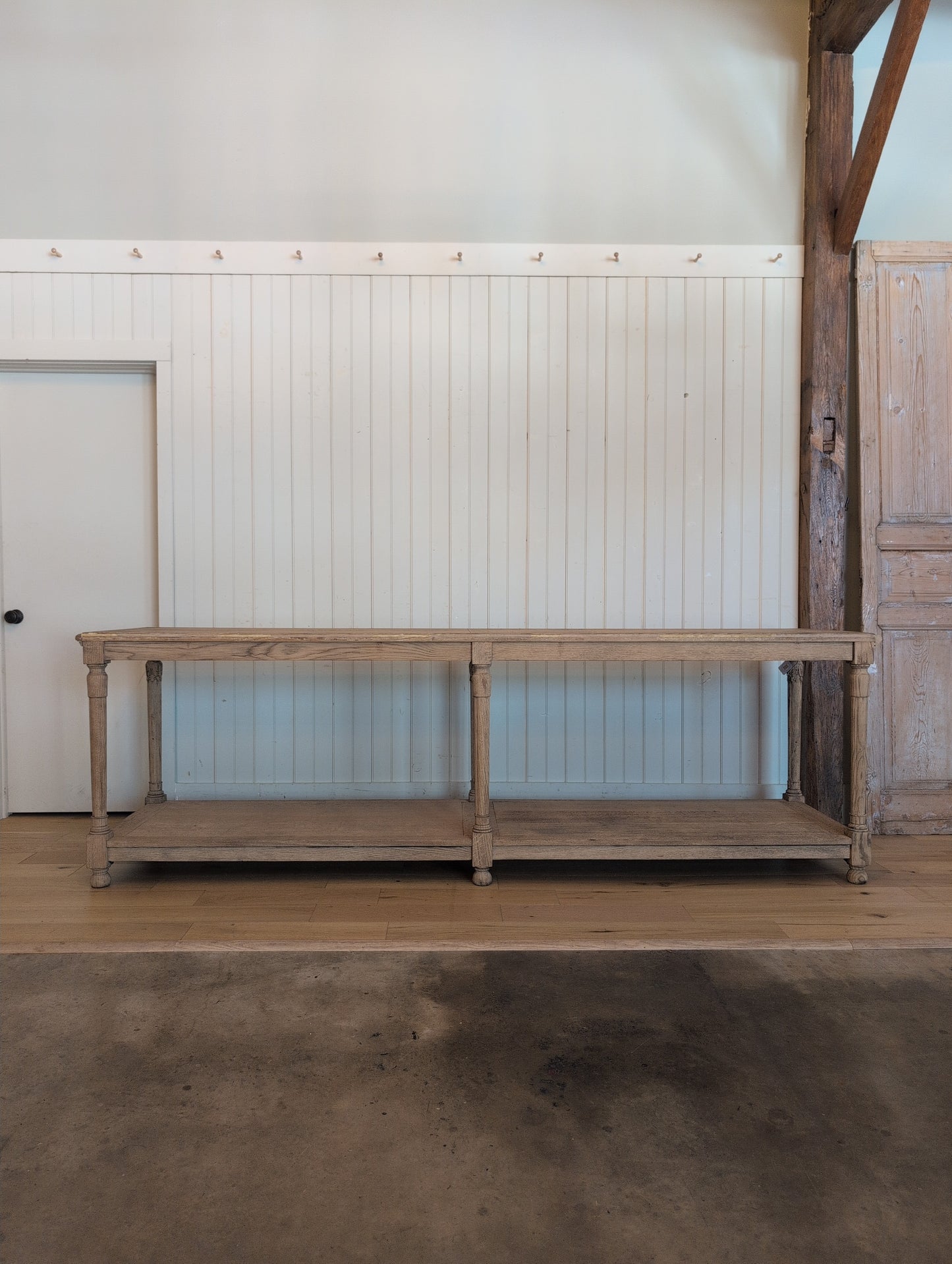 Scrubbed Oak Belgian Drapers Table 3