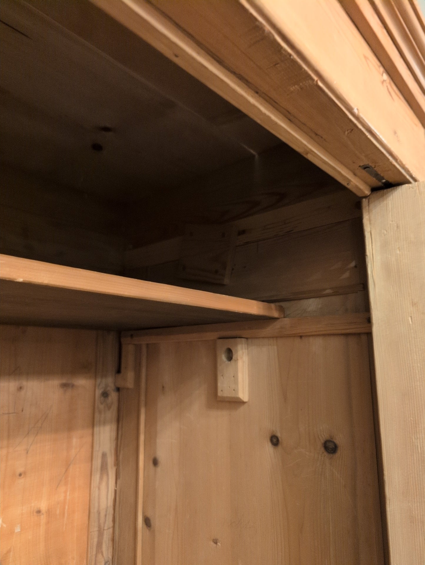 Traditional English Pine Wardrobe