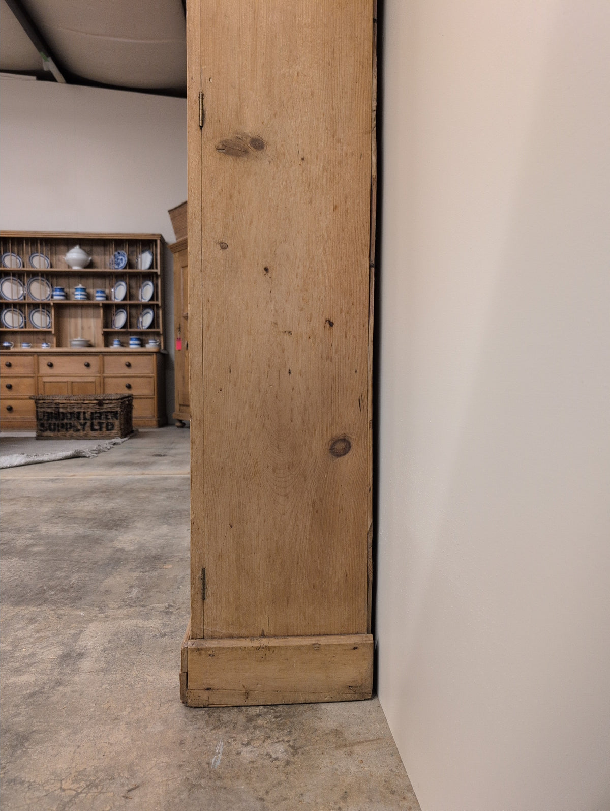 Narrow Pine Linen Cupboard
