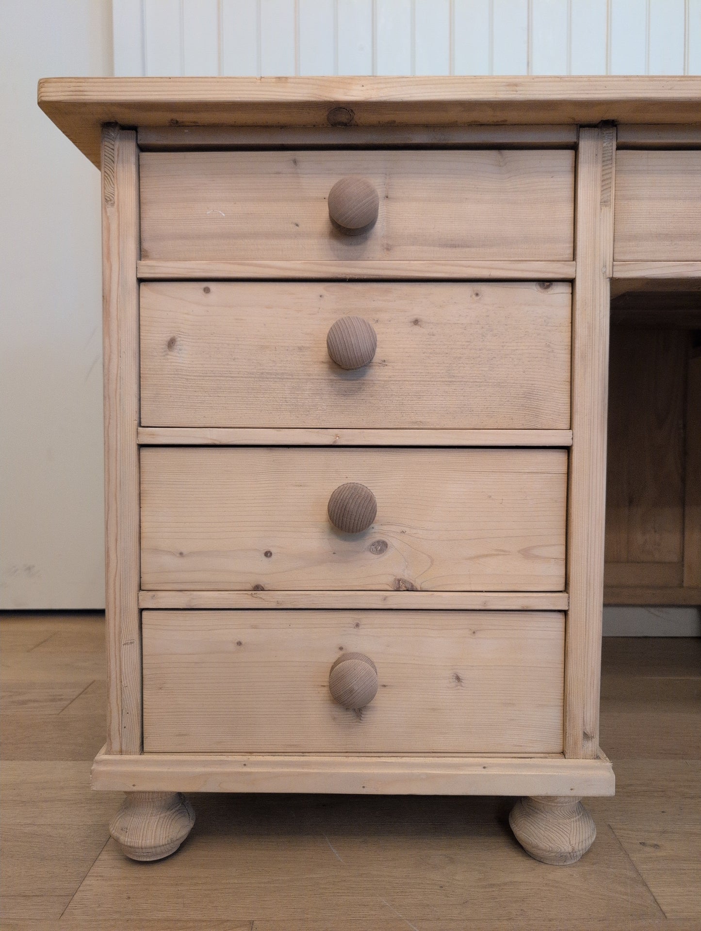 Stripped Pine Partners Desk