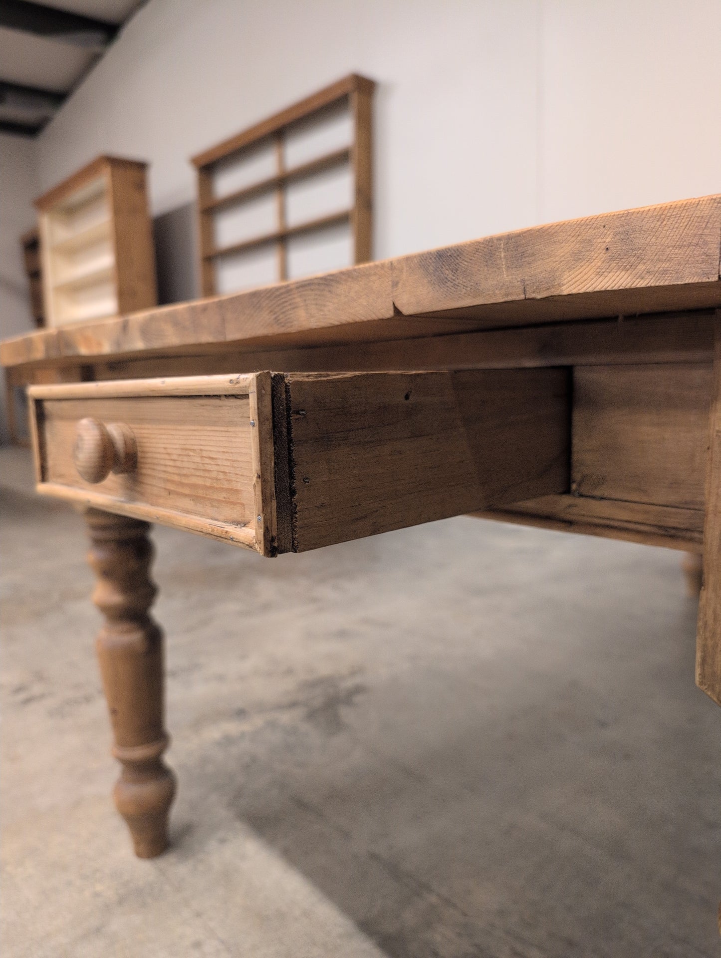 7ft Plank Top Pine Table