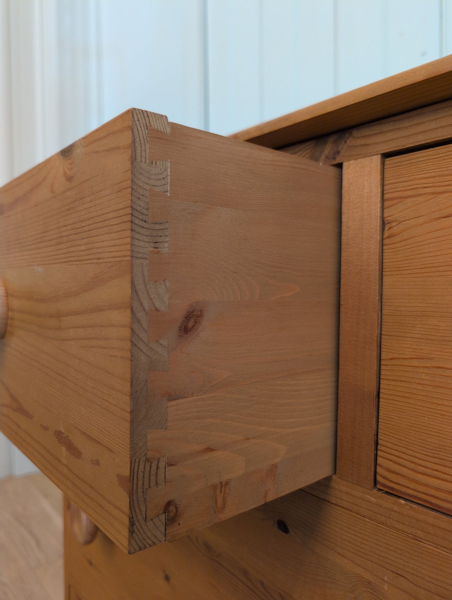 Vintage Pine Bank of Drawers