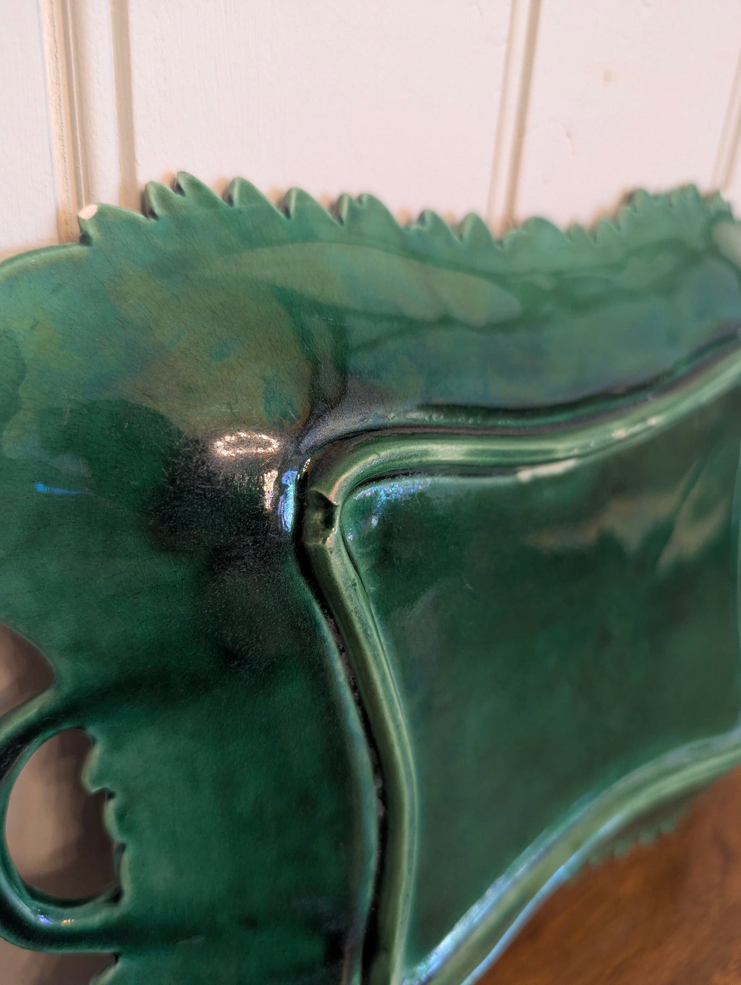 Majolica Oak Leaf and Acorn Platter