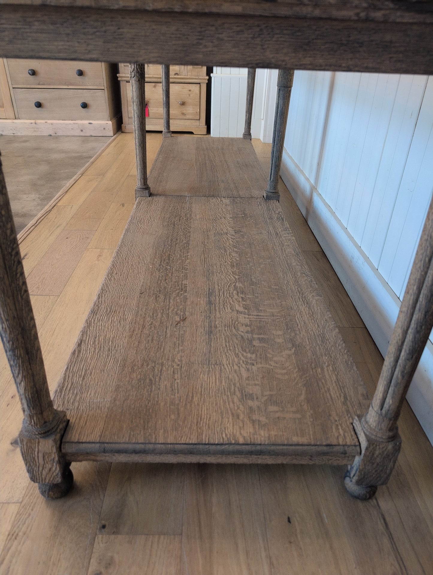 Scrubbed Oak Belgian Drapers Table 1
