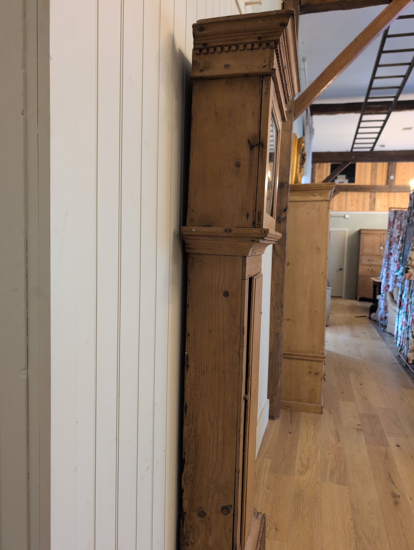 French Pine Longcase Clock