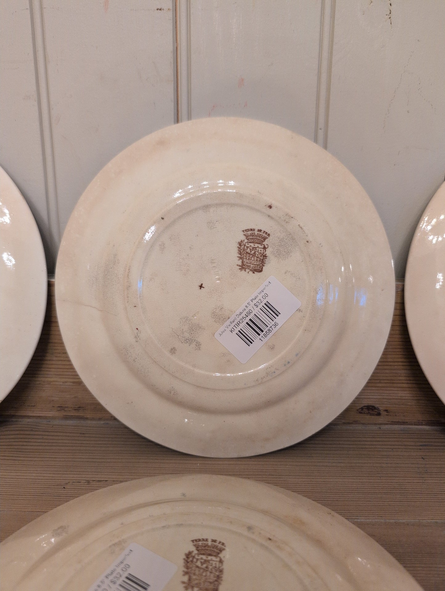 Jules Vieillard Datura 8.5" Plate Imperfect