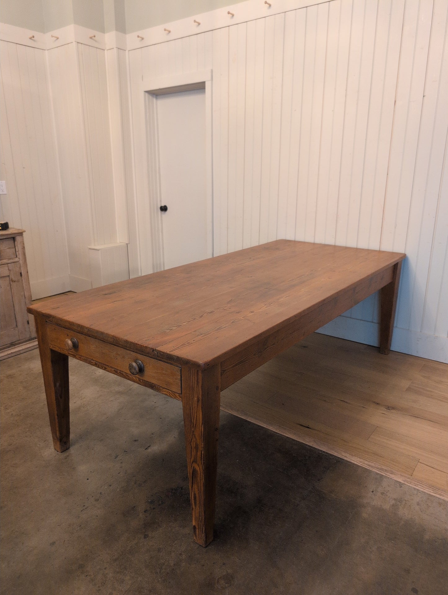 Victorian Pine 2 Drawer Dining Table