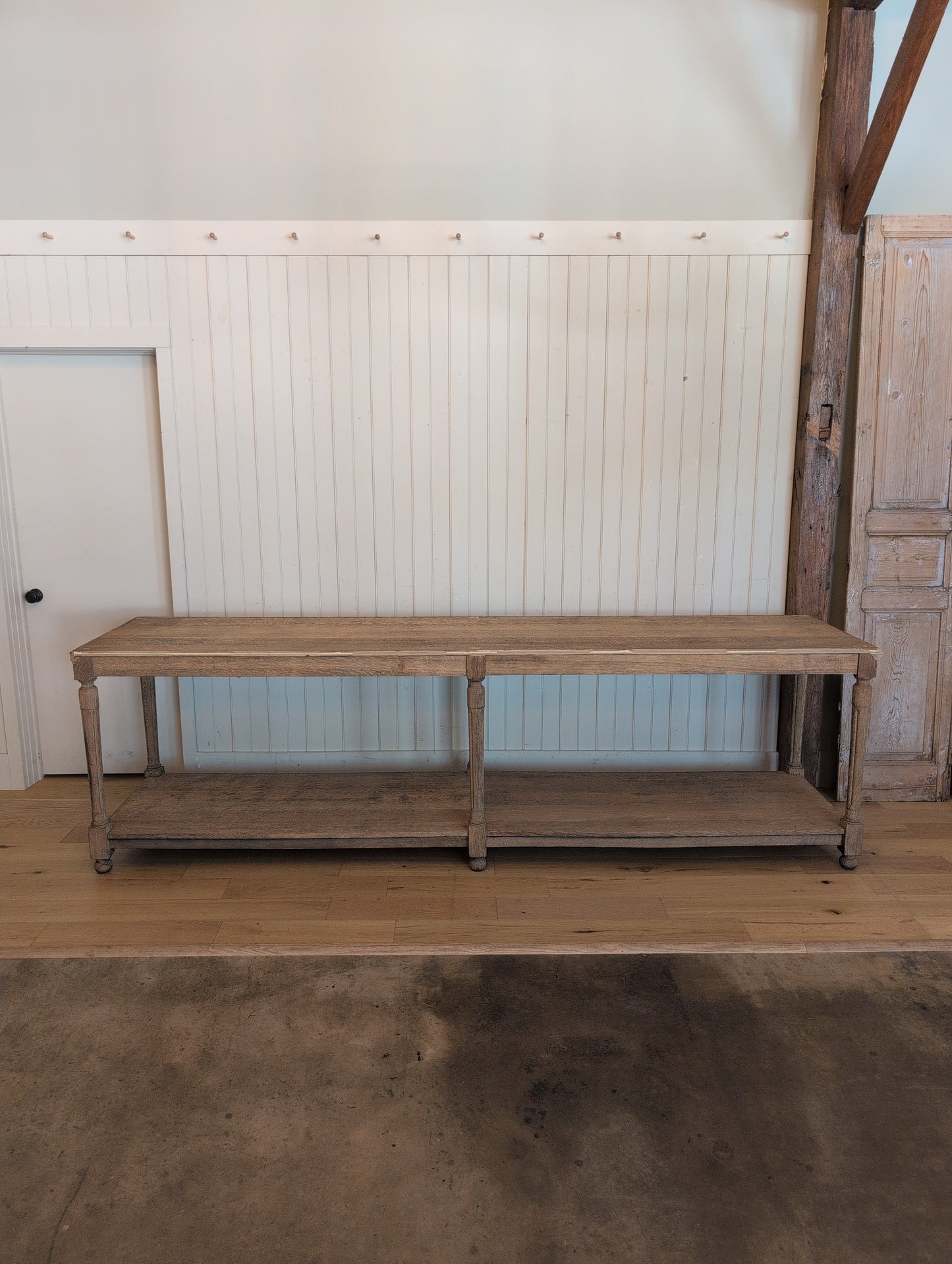 Scrubbed Oak Belgian Drapers Table 1
