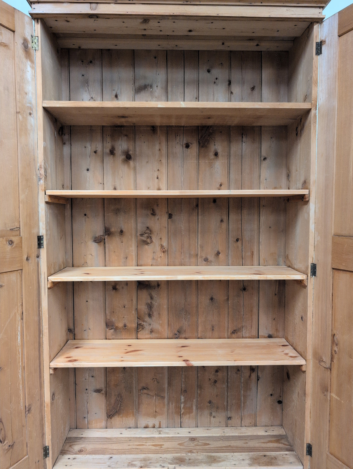 Narrow Pine Linen Cupboard