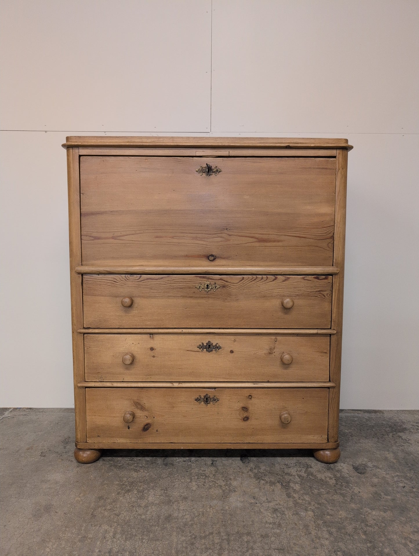 European Pine Secretary Desk