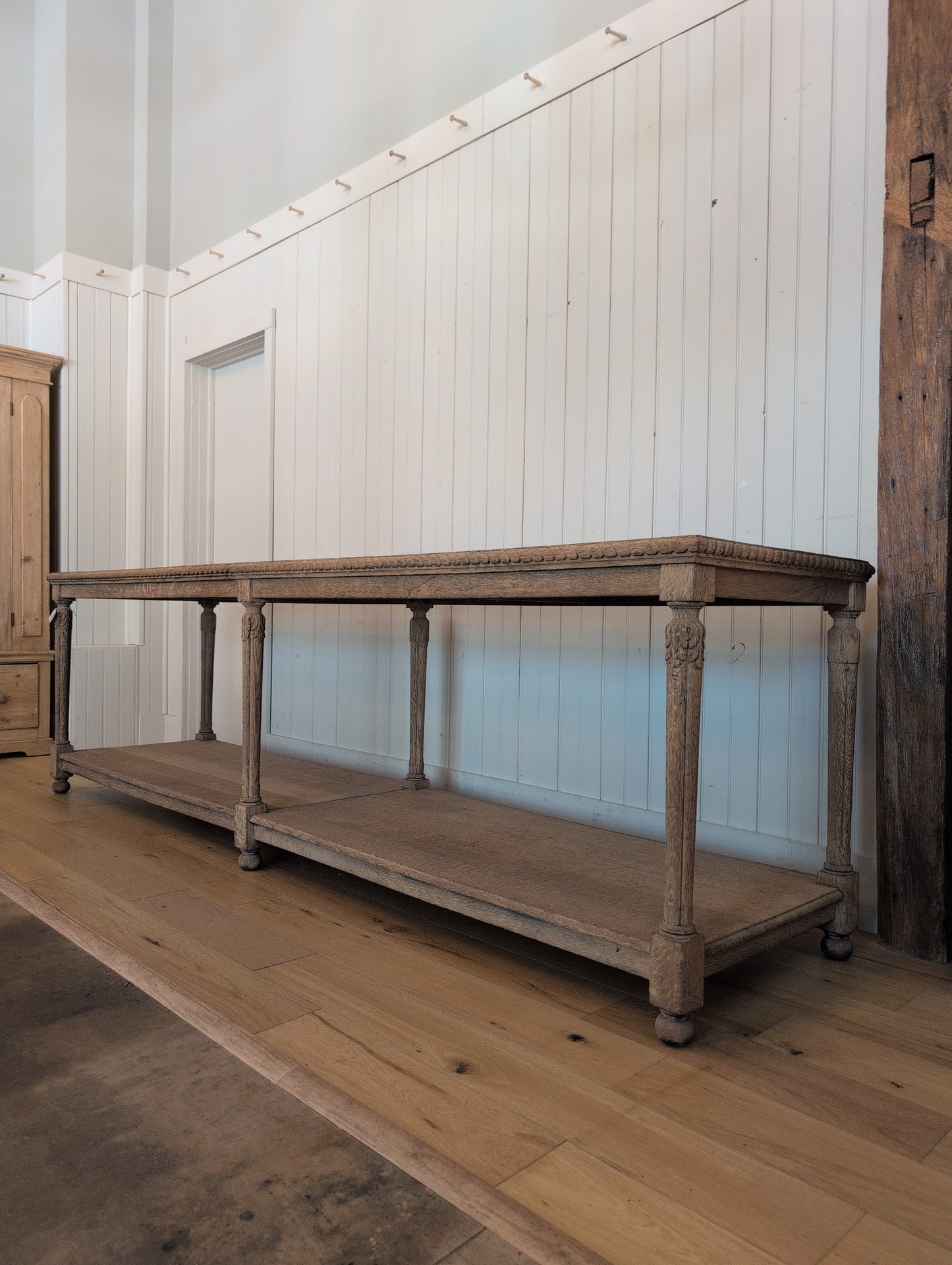 Scrubbed Oak Belgian Drapers Table 2