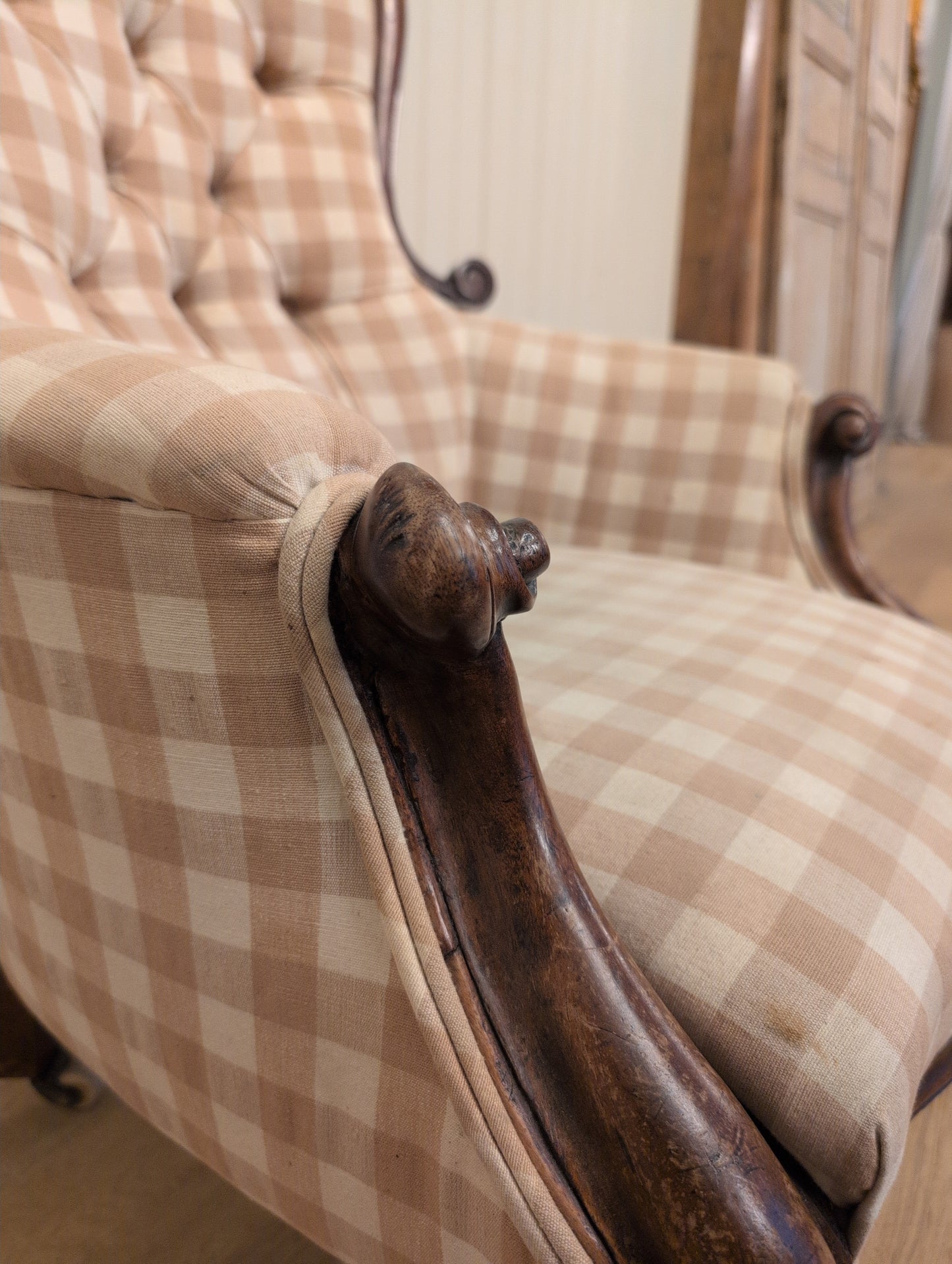 Gingham Nursing Chair