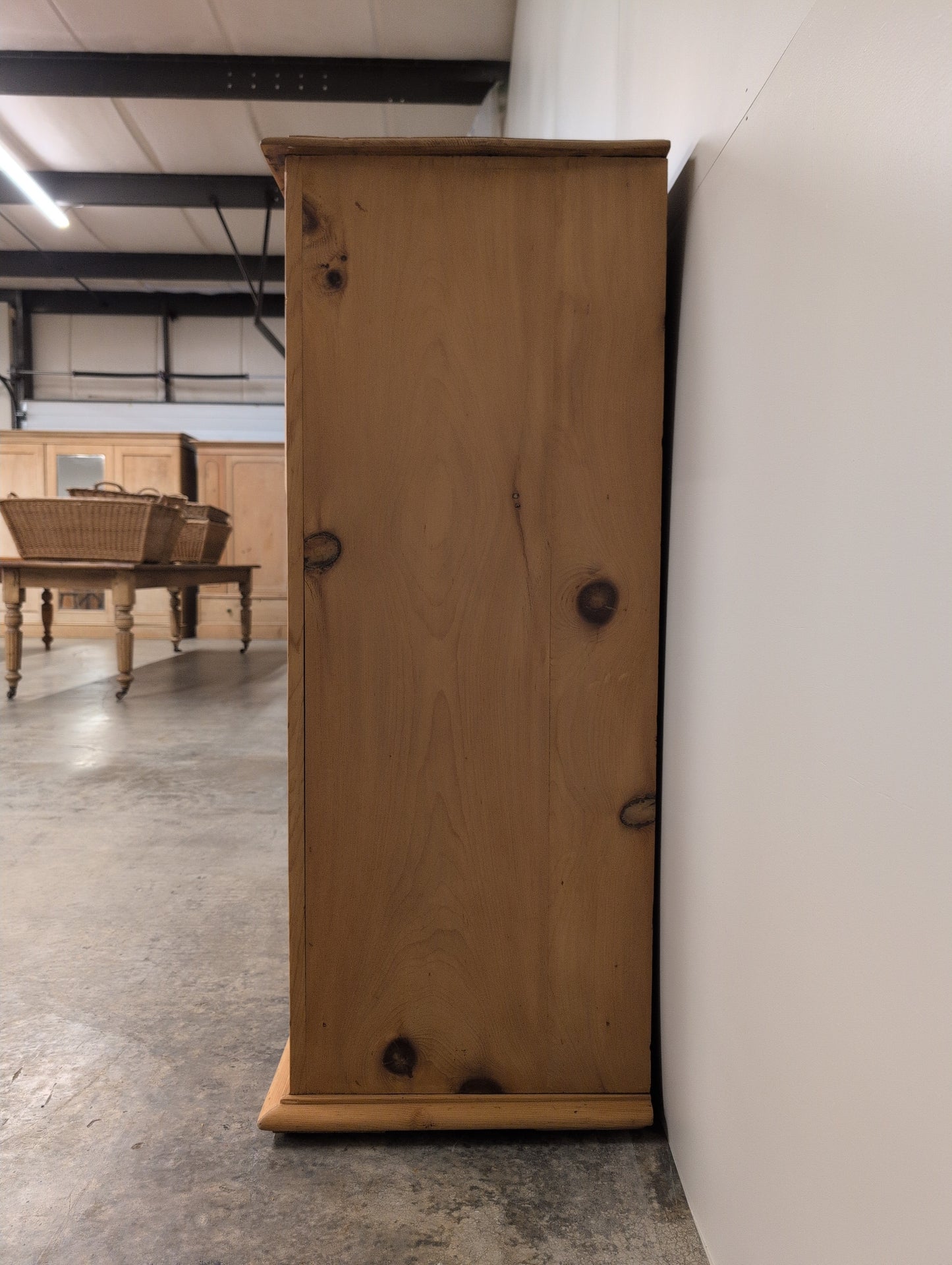 Stately 2 over 4 English Pine Chest