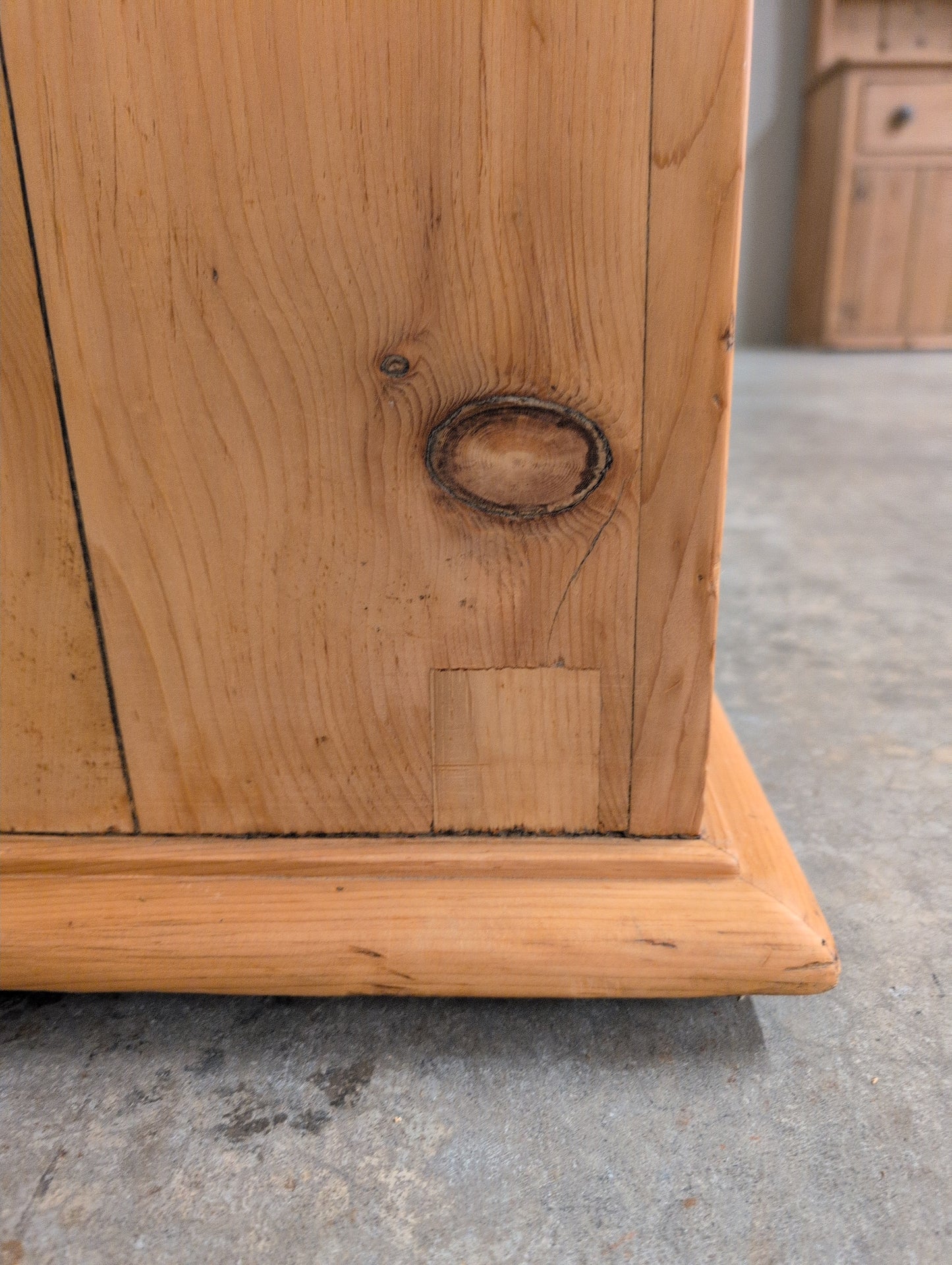 Stately 2 over 4 English Pine Chest