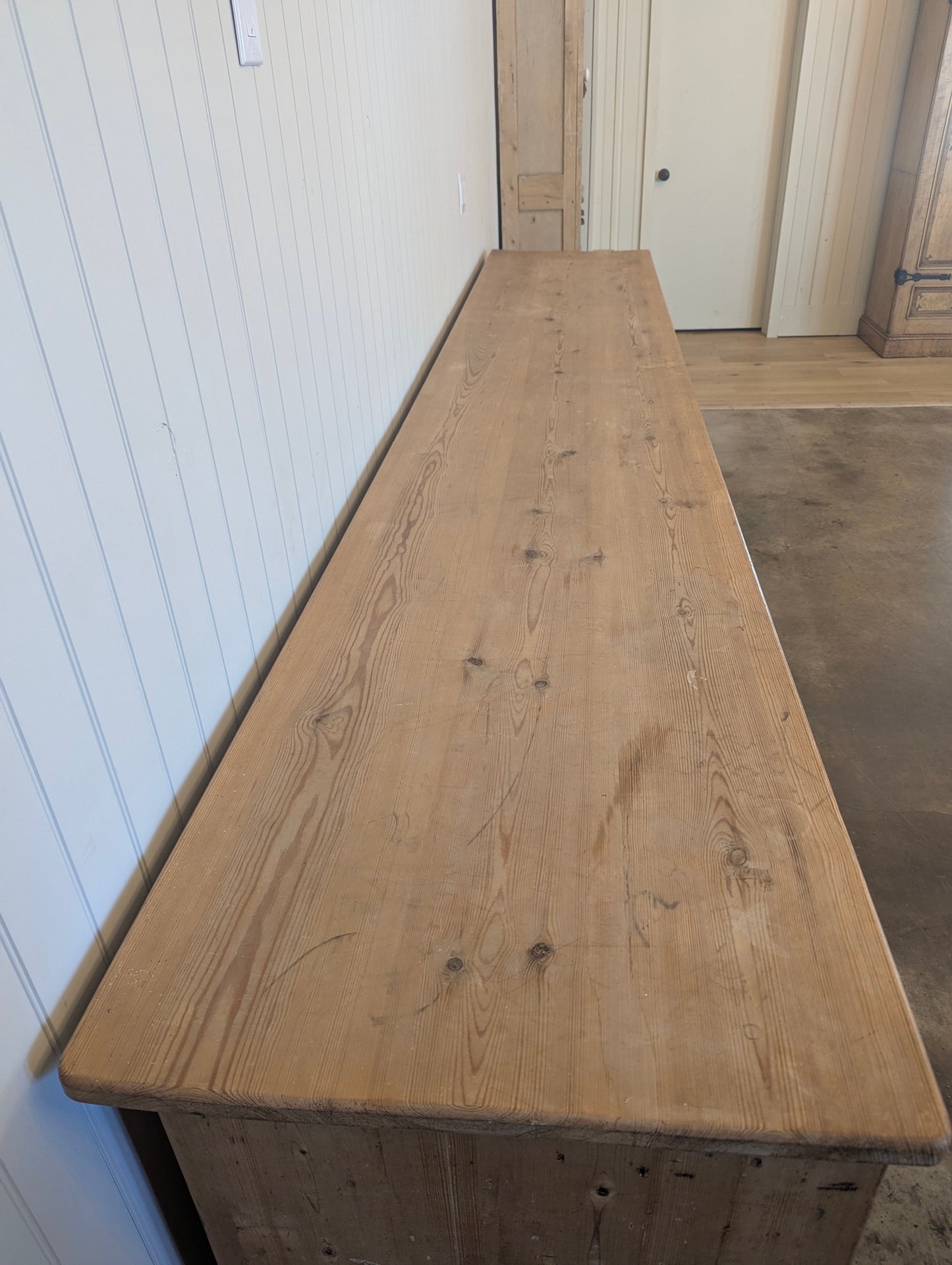 12ft Pine Haberdashery Counter