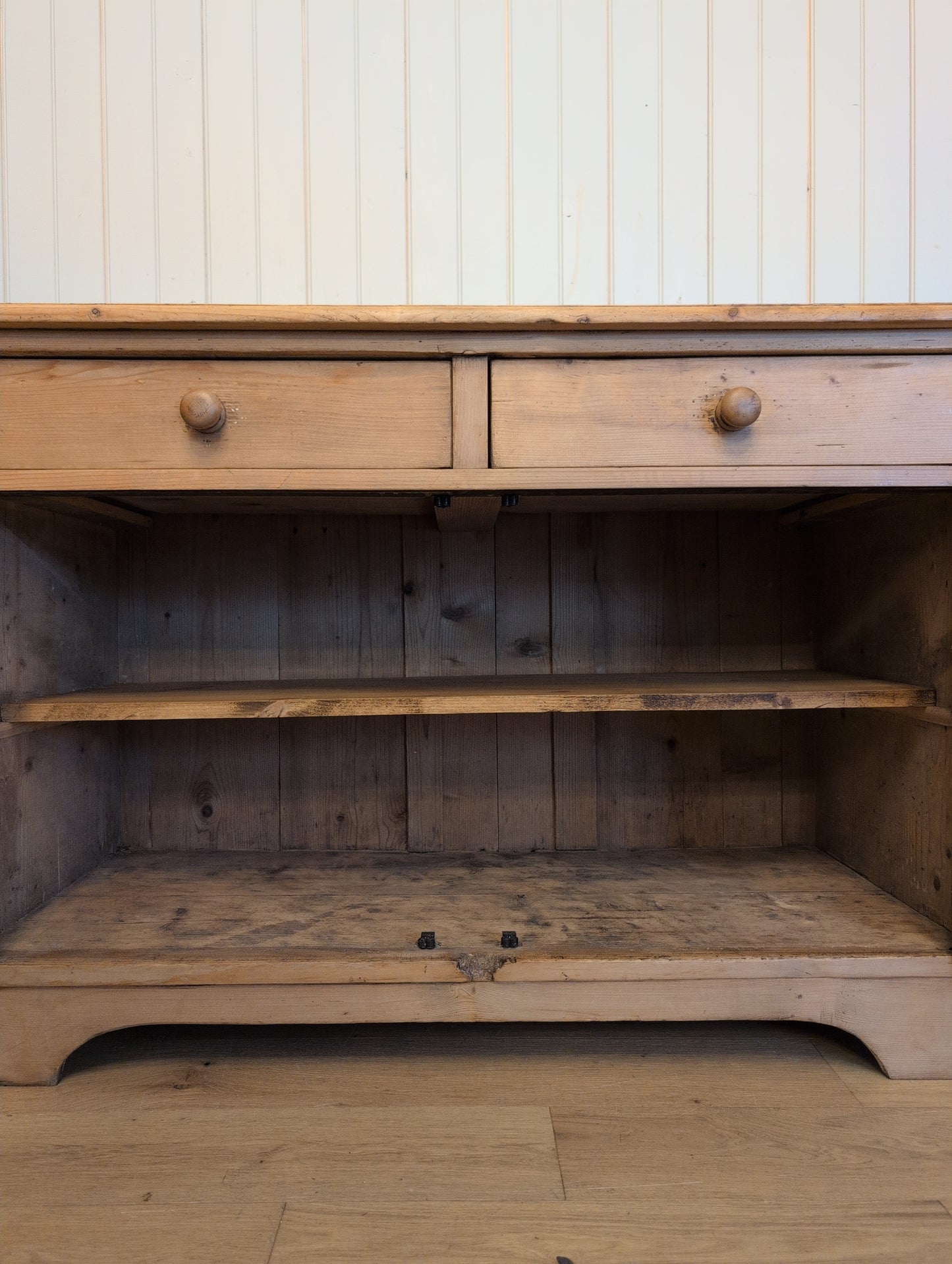 English Pine 2 Over 2 Cupboard