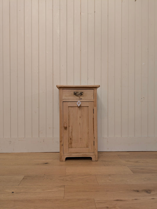 Stripped Pine Bedside Cupboard