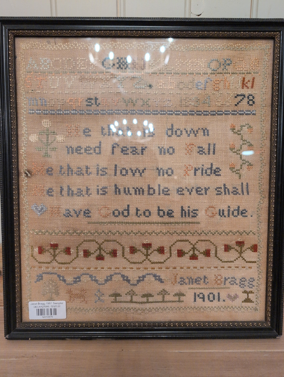 Janet Bragg 1901 Sampler