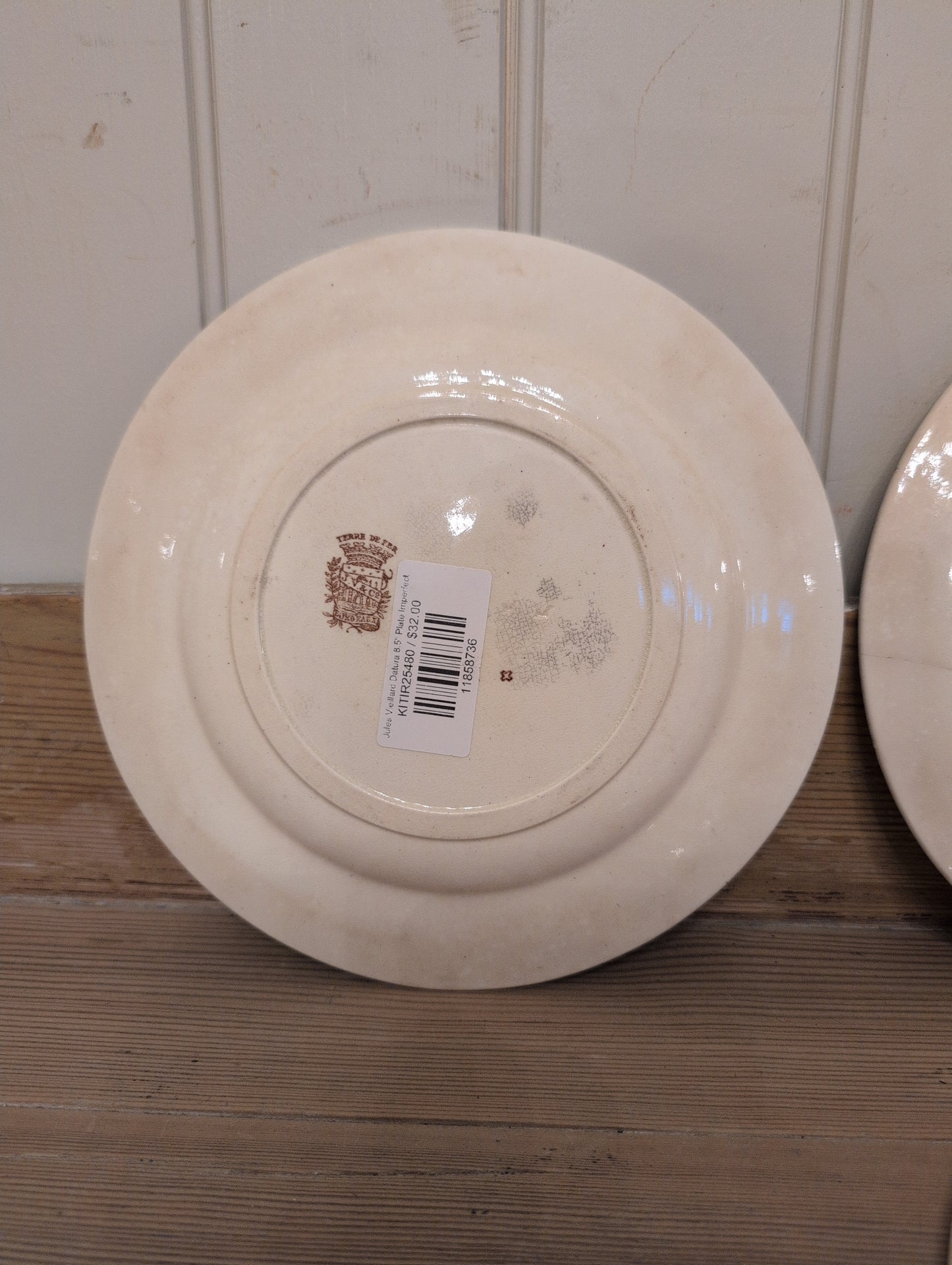 Jules Vieillard Datura 8.5" Plate Imperfect