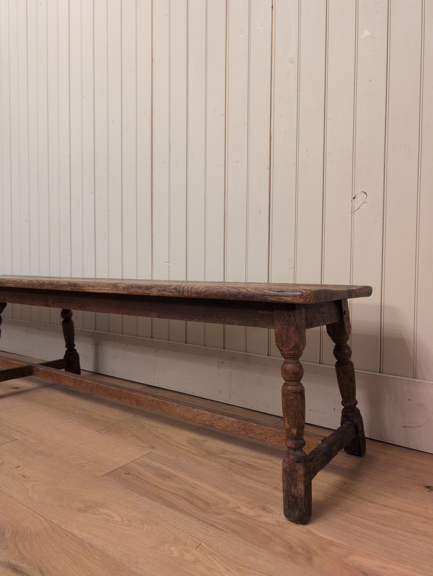 19th C. English Oak Bench D