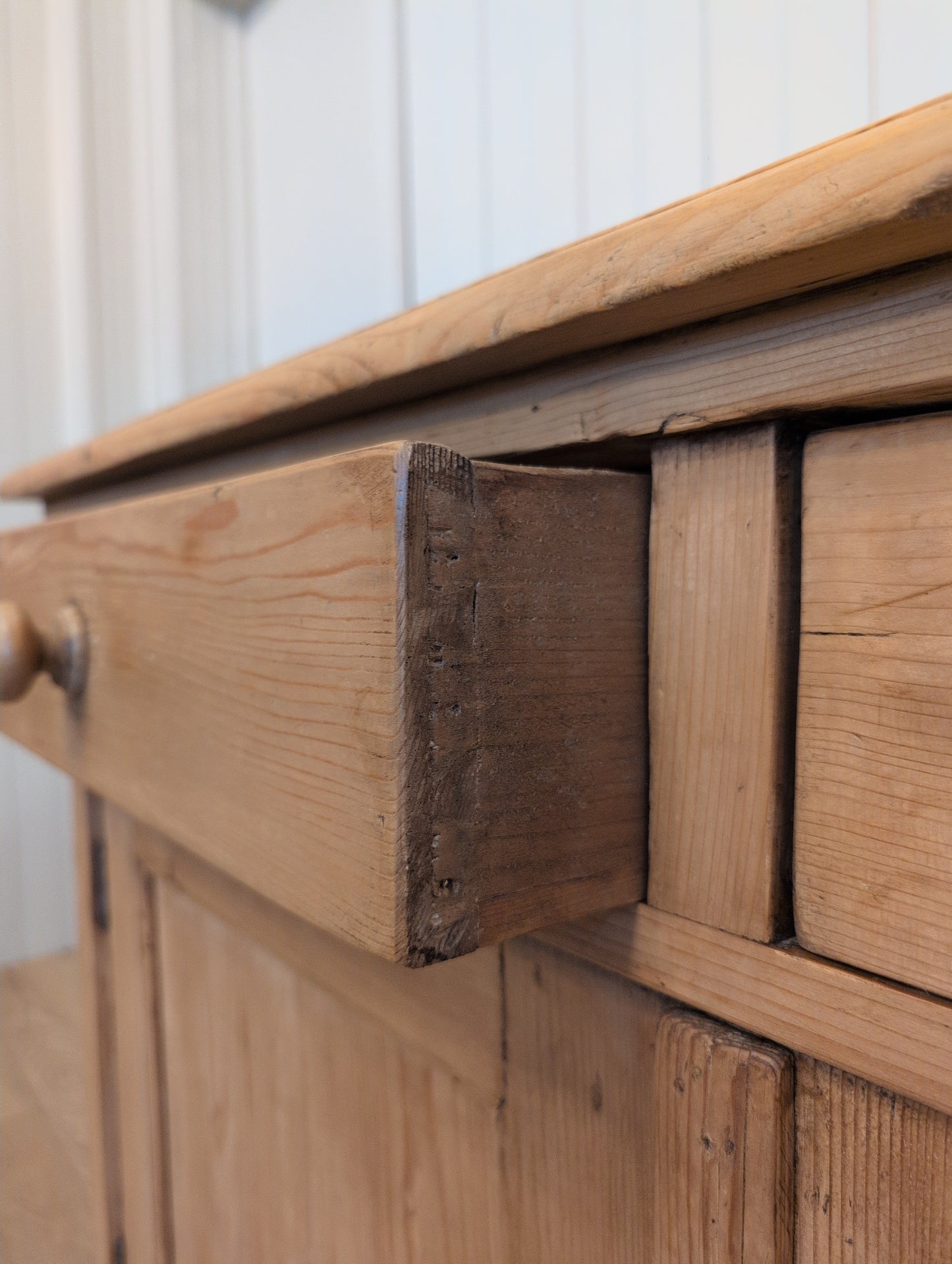 English Pine 2 Over 2 Cupboard