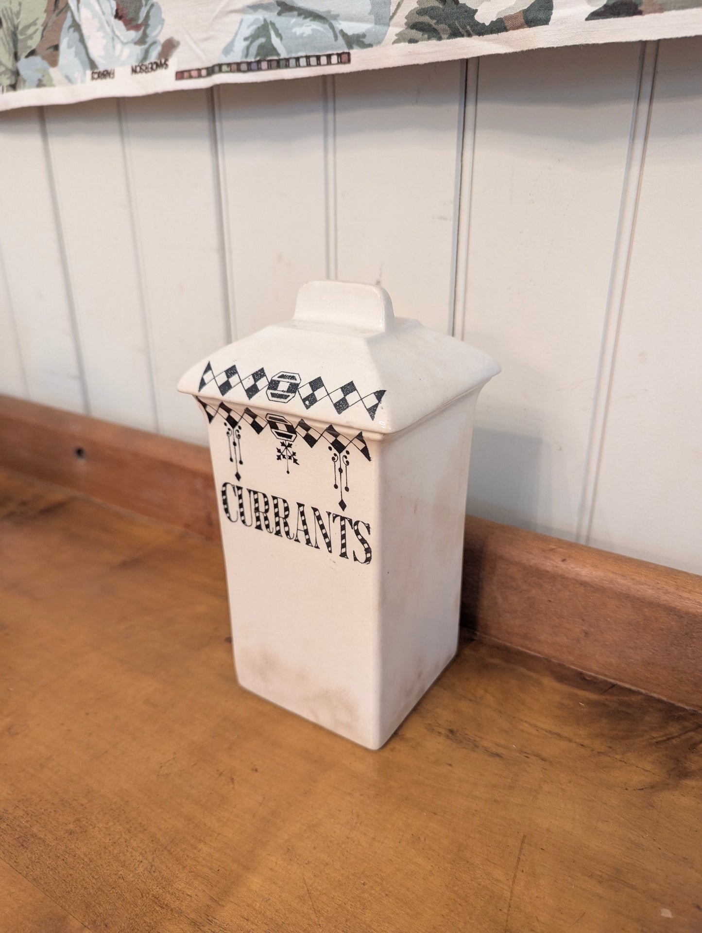 English Art Deco Canister