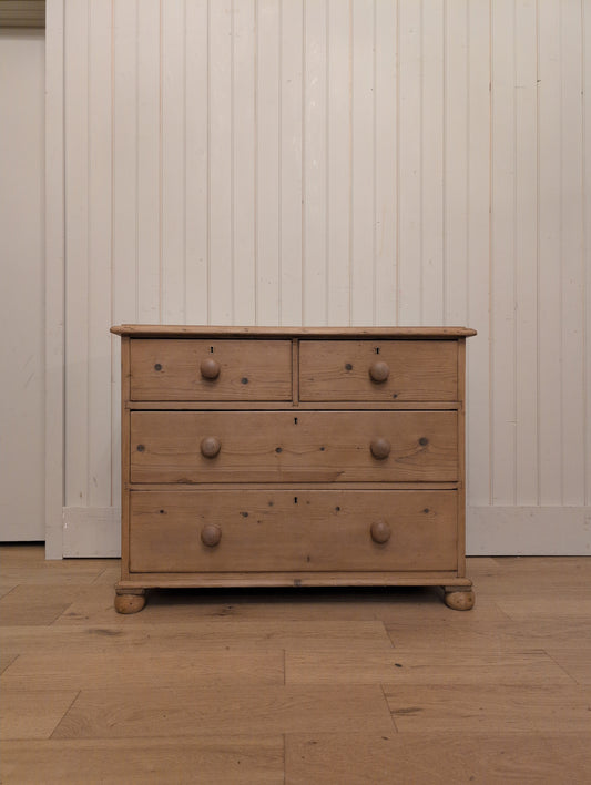 Stately 2 Over 2 Pine Chest