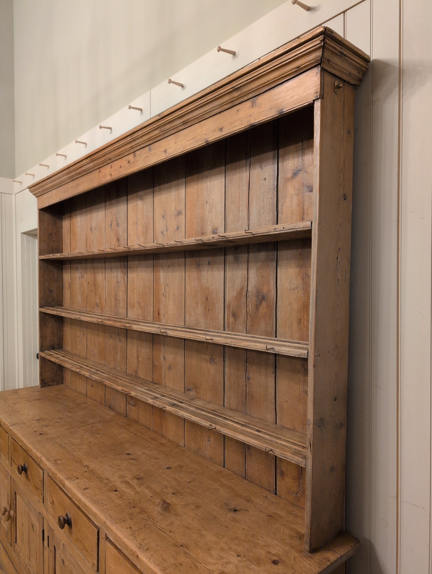 Victorian Pine 8ft Dresser