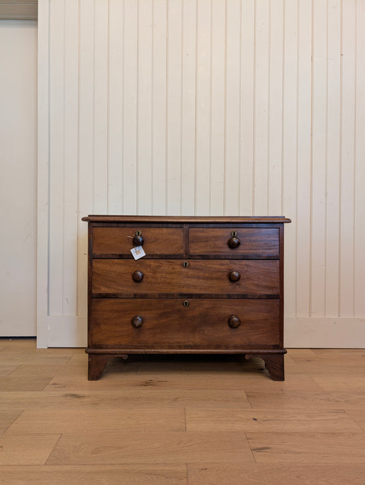 Mahogany 2 Over 2 Chest