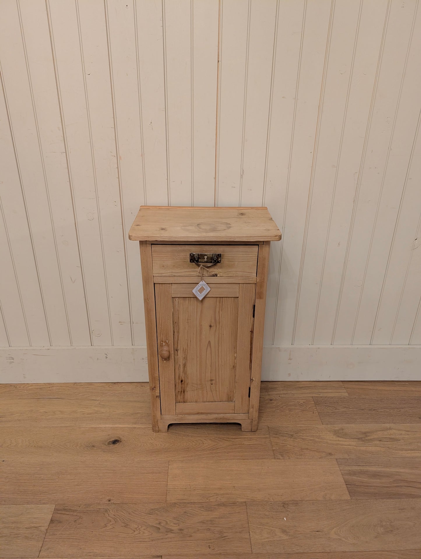 Stripped Pine Bedside Cupboard