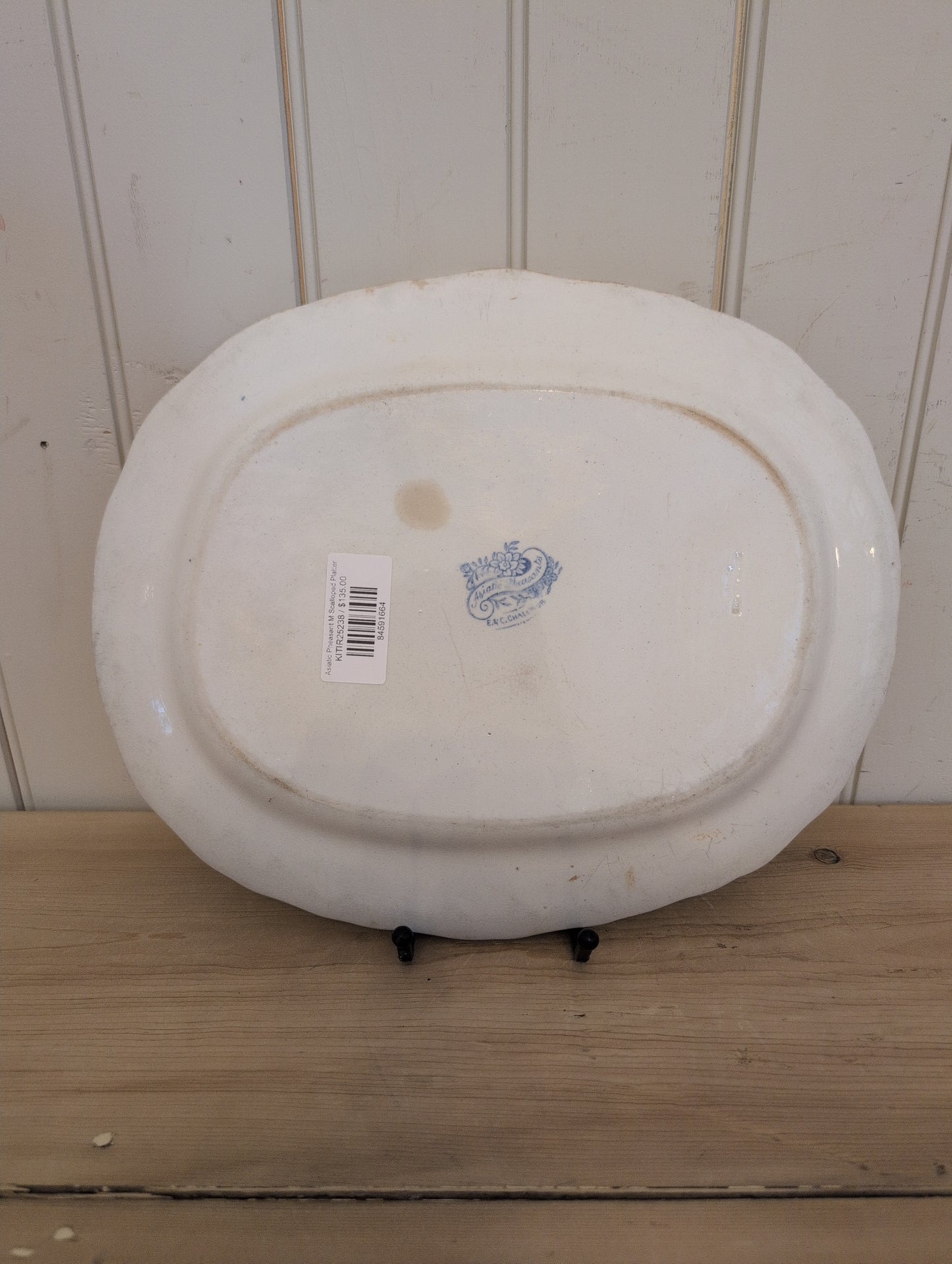 Asiatic Pheasant M Scalloped Platter