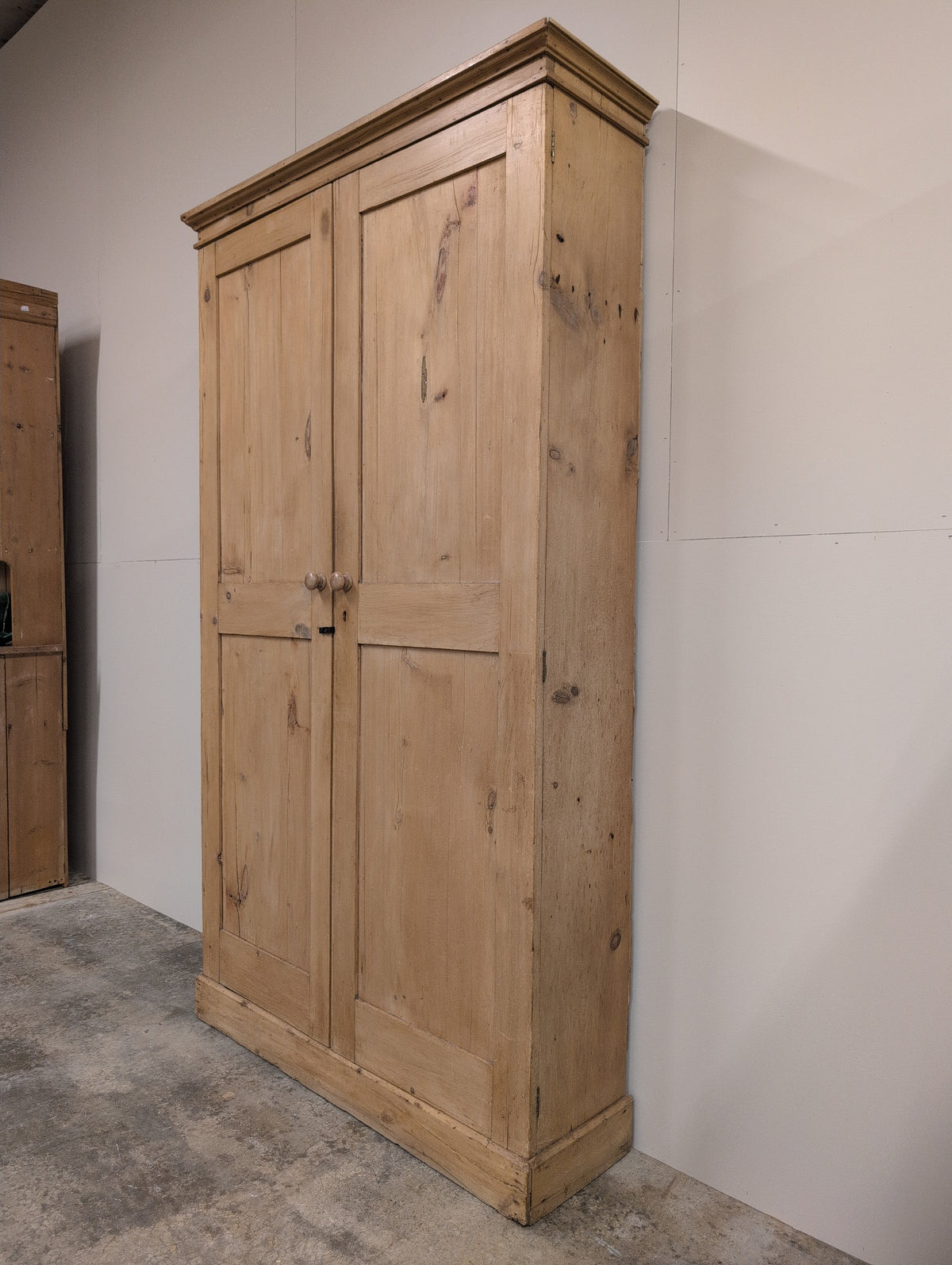 Narrow Pine Linen Cupboard