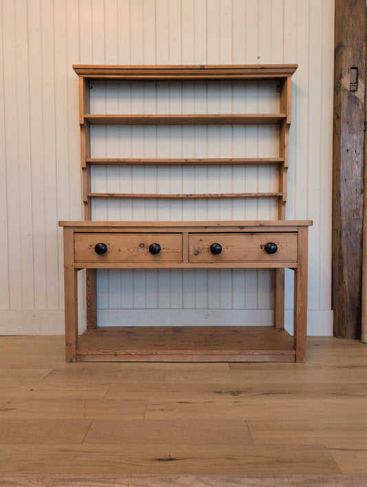 English Pine Potboard Hutch