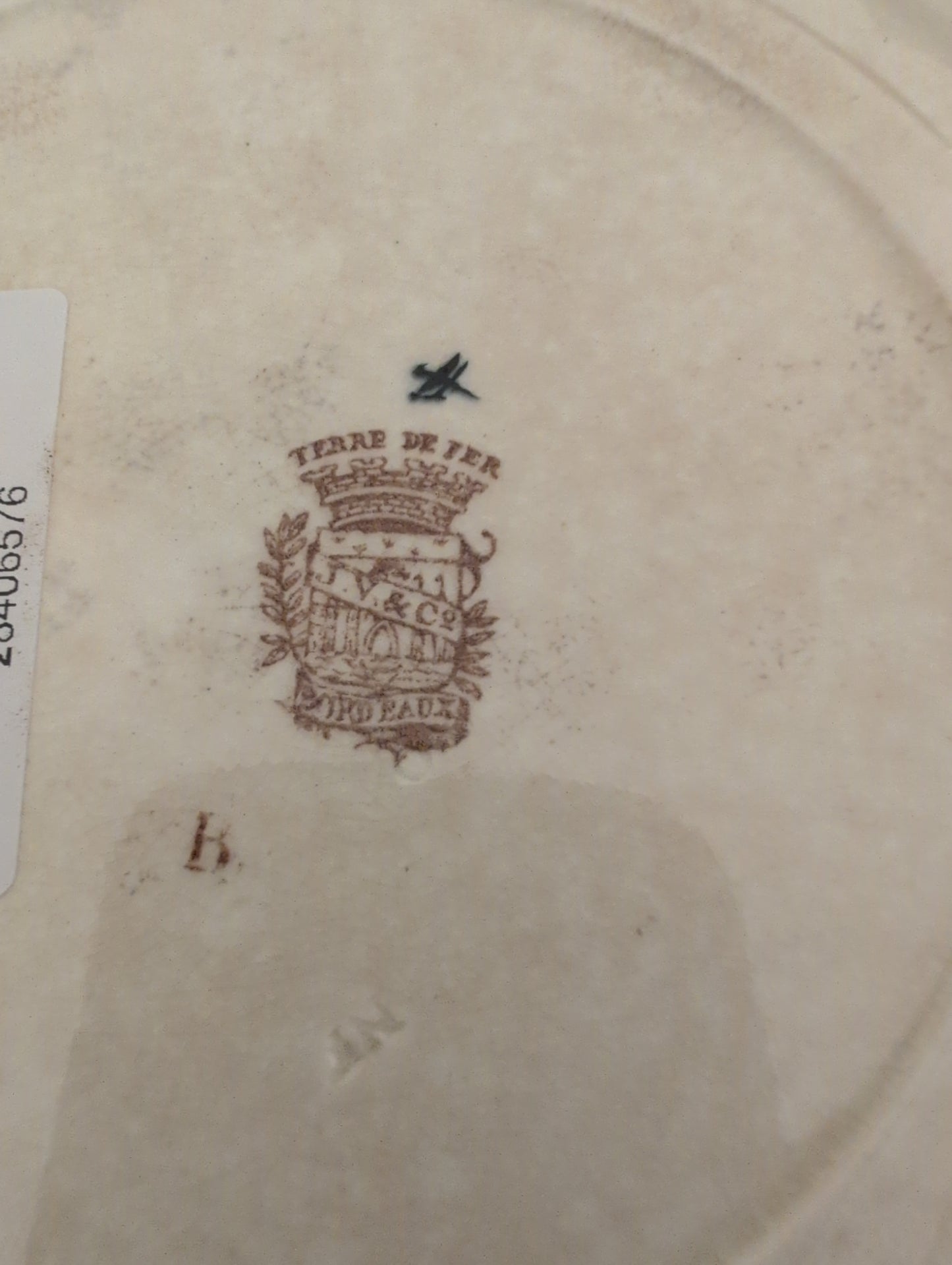 Jules Vieillard Datura 9.25" Plate Imperfect