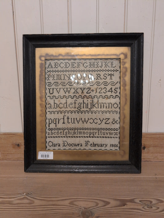 Clara Docwra 1856 Sampler
