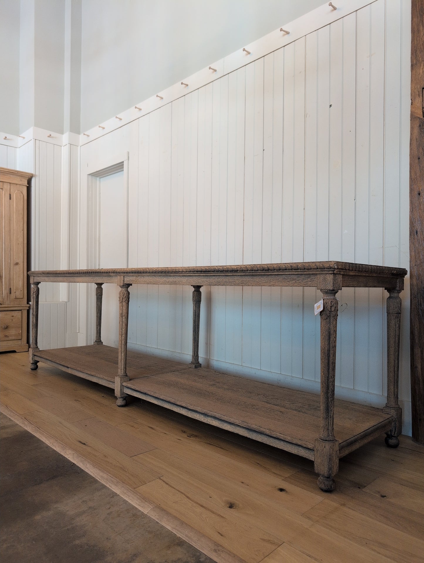 Scrubbed Oak Belgian Drapers Table 1