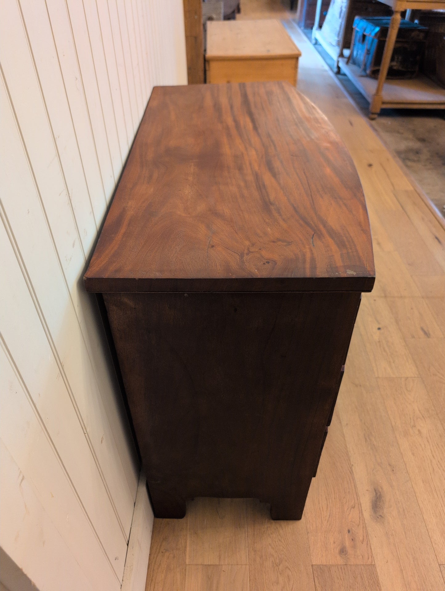 Mahogany 2 Over 2 Bow Front Chest