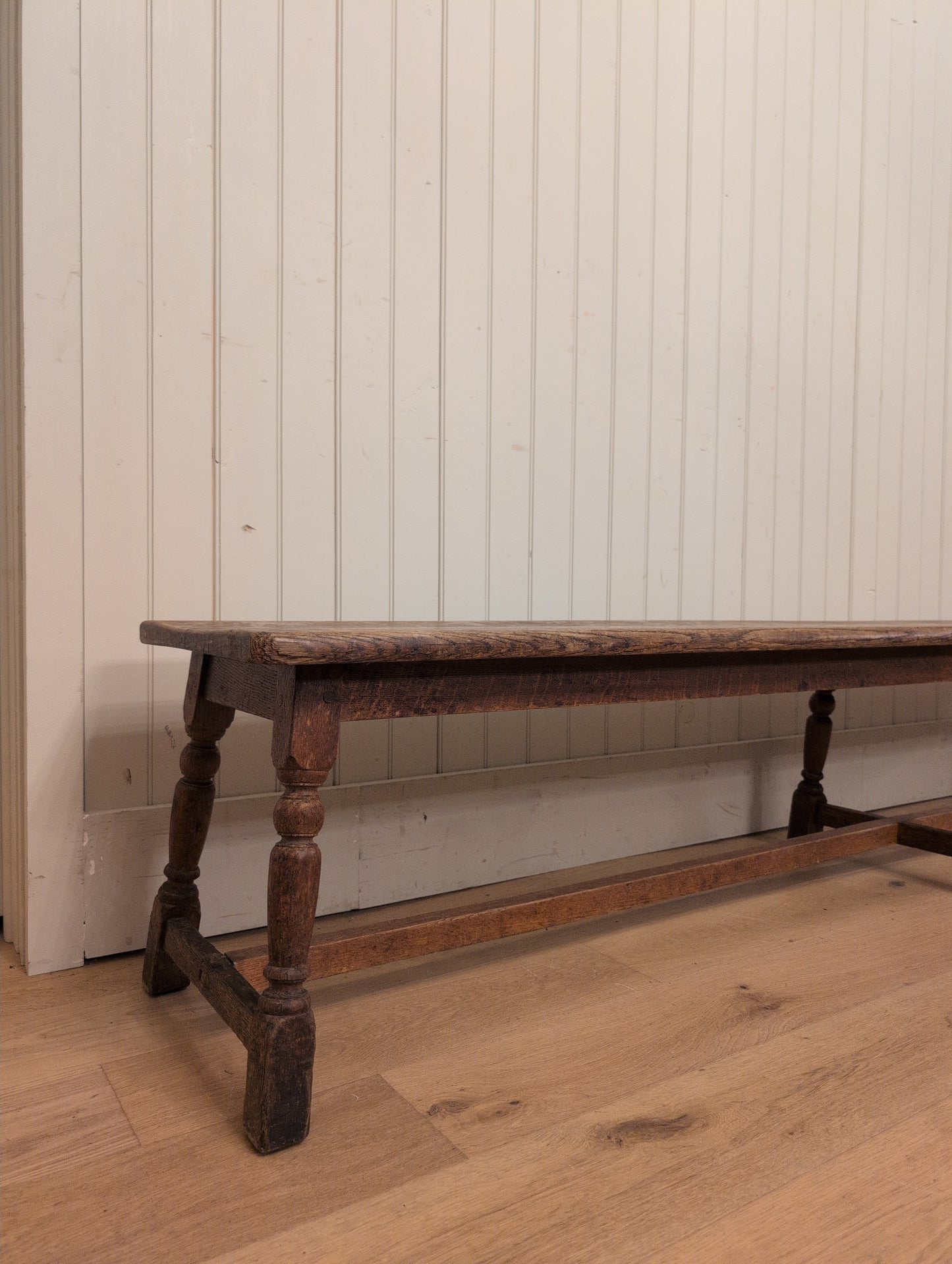 19th C. English Oak Bench D