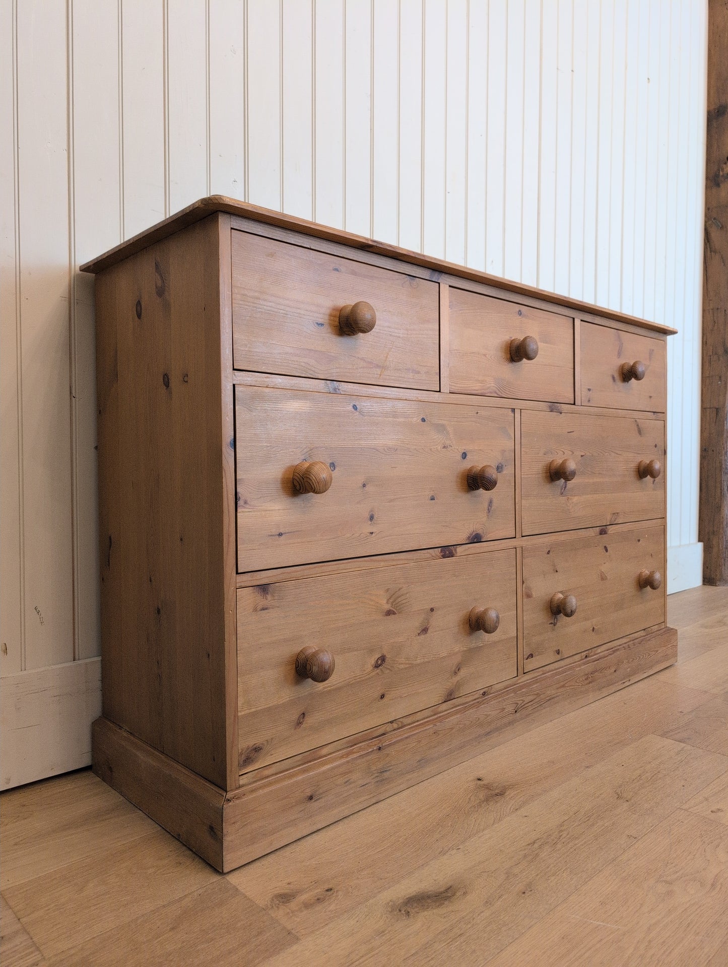 Vintage Pine Bank of Drawers